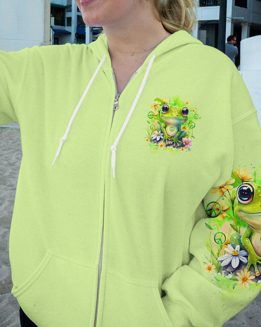 JUST BE YOU THE WORLD WILL ADJUST FROG ALL OVER PRINT - TYQY2711234
