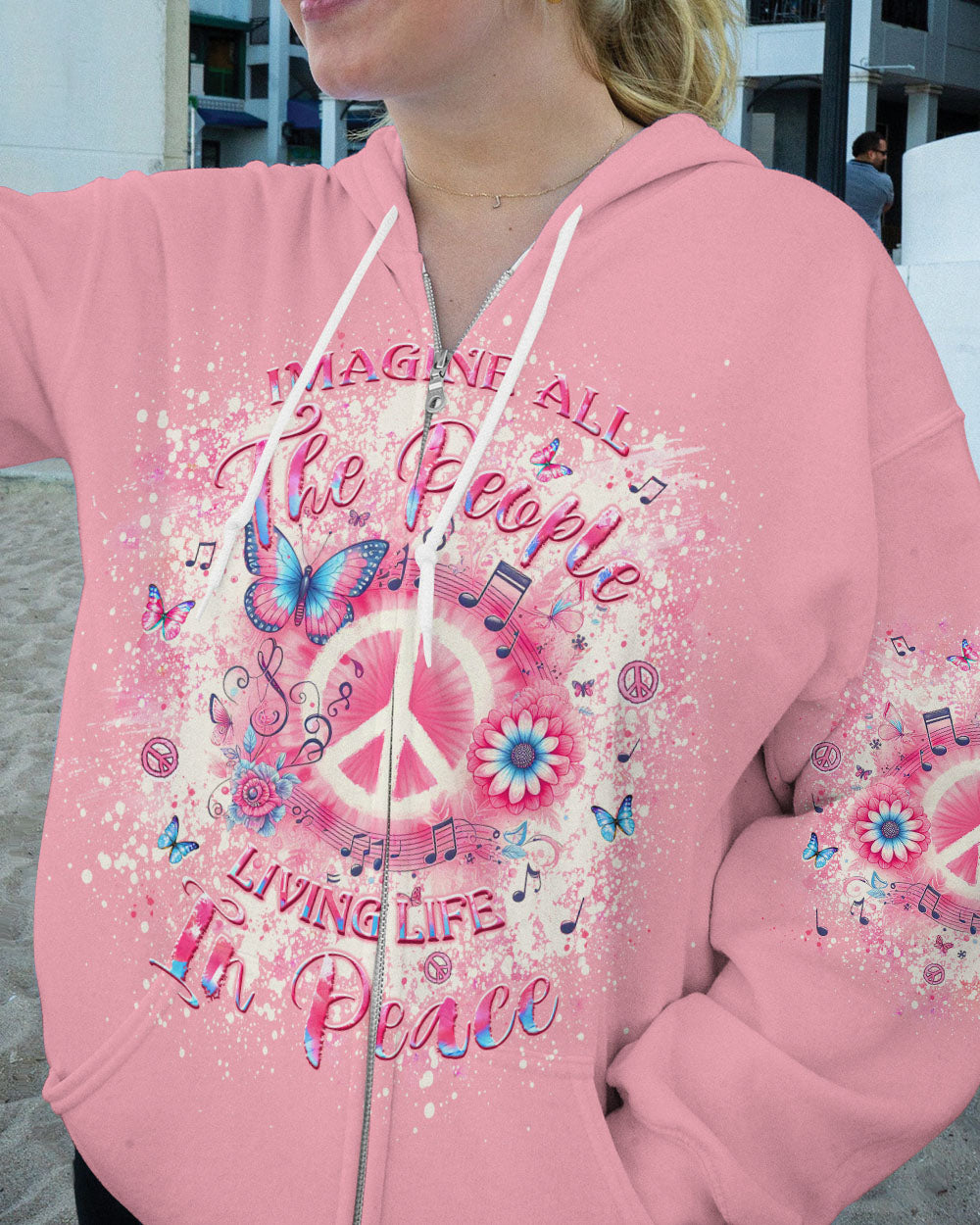 IMAGINE ALL THE PEOPLE LIVING LIFE IN PEACE ALL OVER PRINT - YHLT1904241