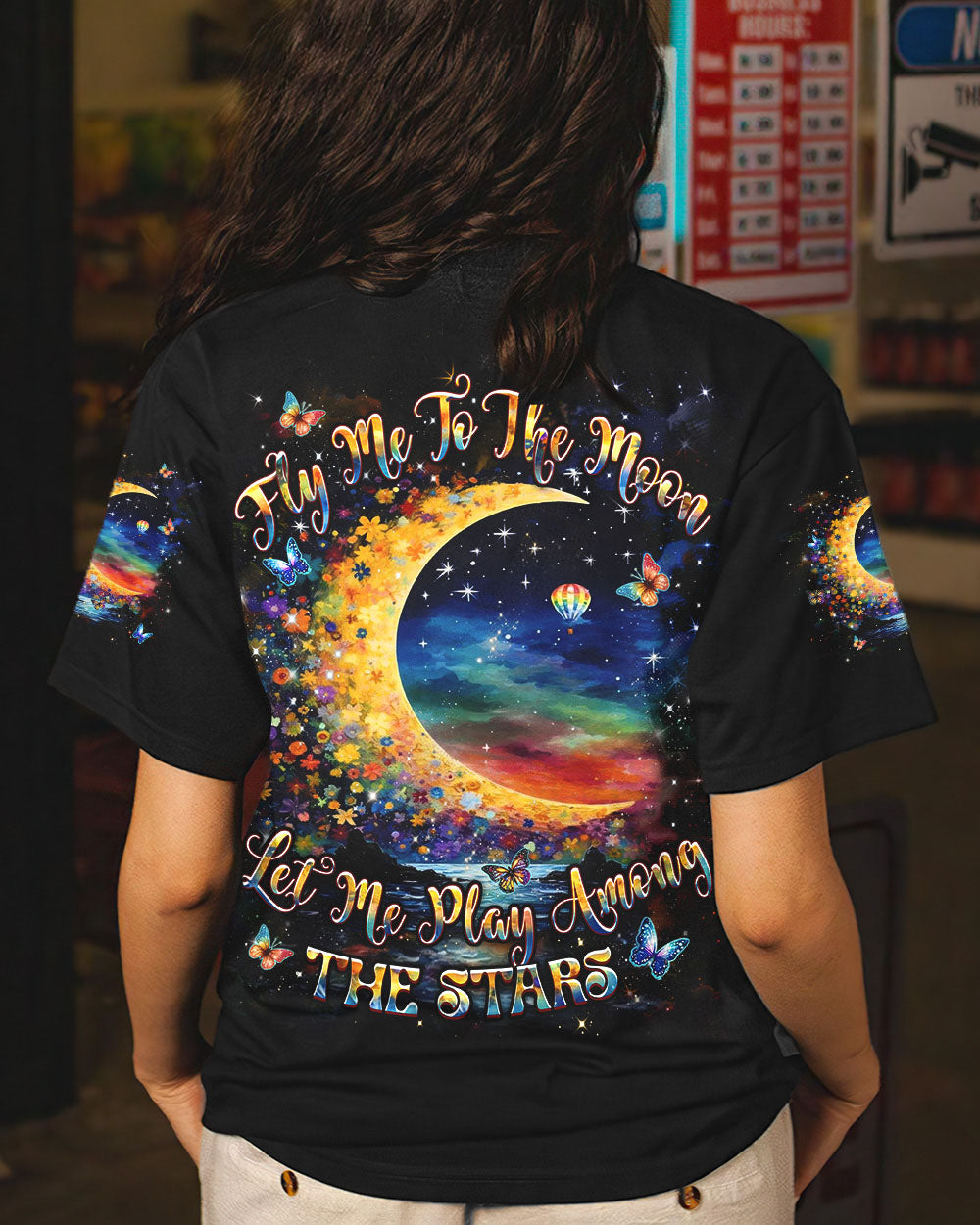 FLY ME TO THE MOON ALL OVER PRINT - YHHN0412243