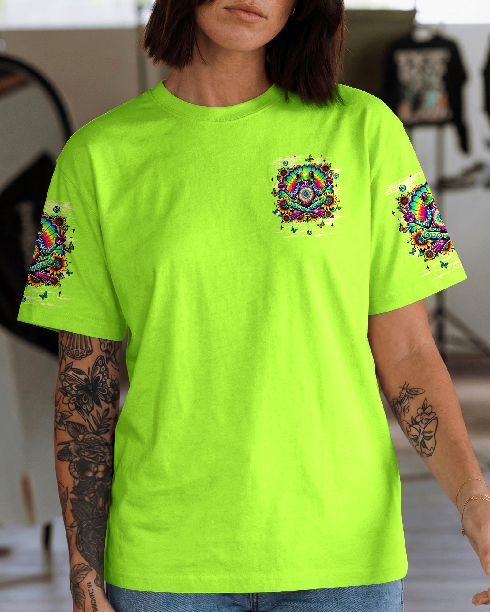 WHISPER WORDS OF WISDOM LET IT BE FROG ALL OVER PRINT   - TLNT2403263