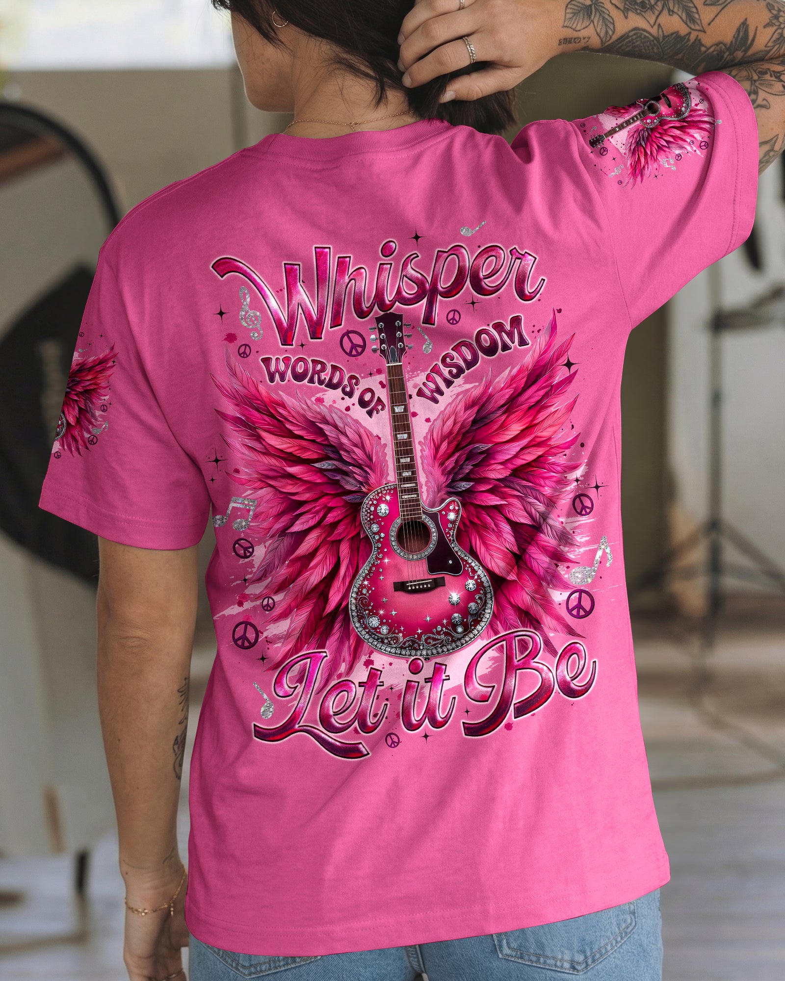 WHISPER WORDS OF WISDOM LET IT BE GUITAR ALL OVER PTINT - TYQY2503261