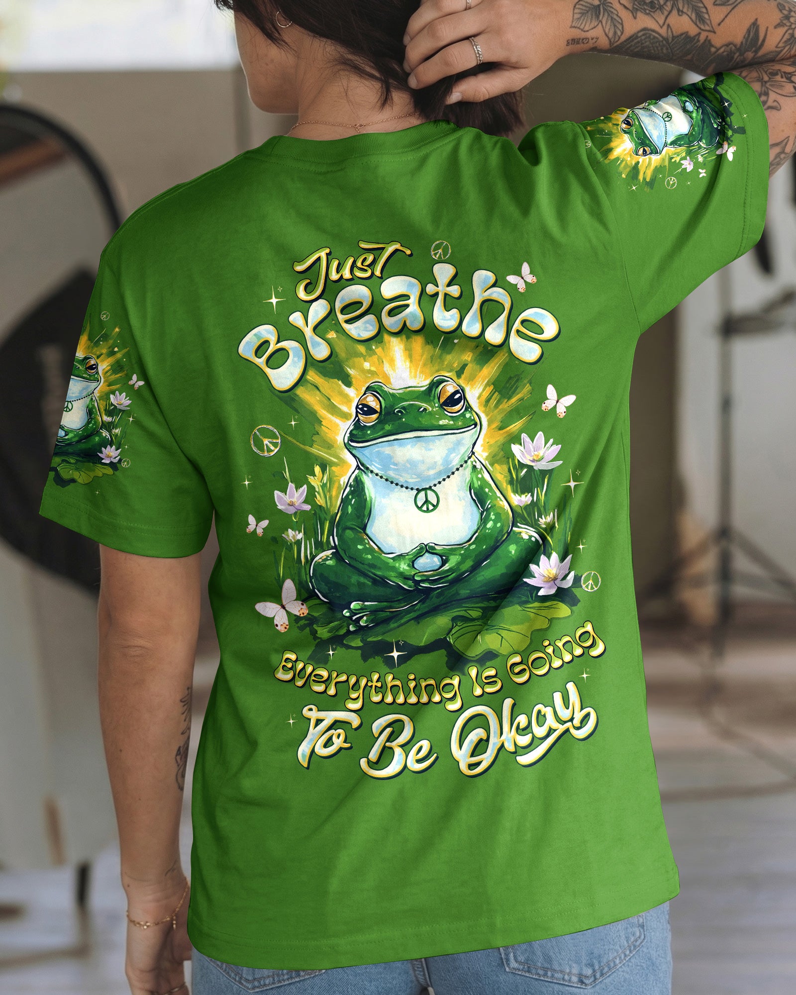JUST BREATHE FROG  ALL OVER PRINT - TLTW2403261