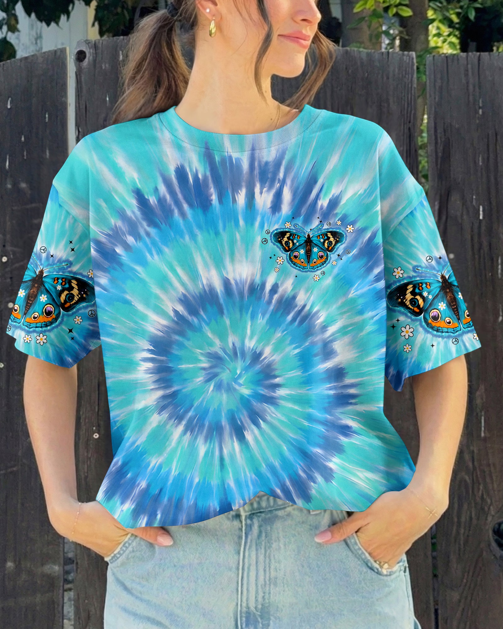 JUST BELIEVE BUTTERFLY ALL OVER PRINT - TYPQ0705261