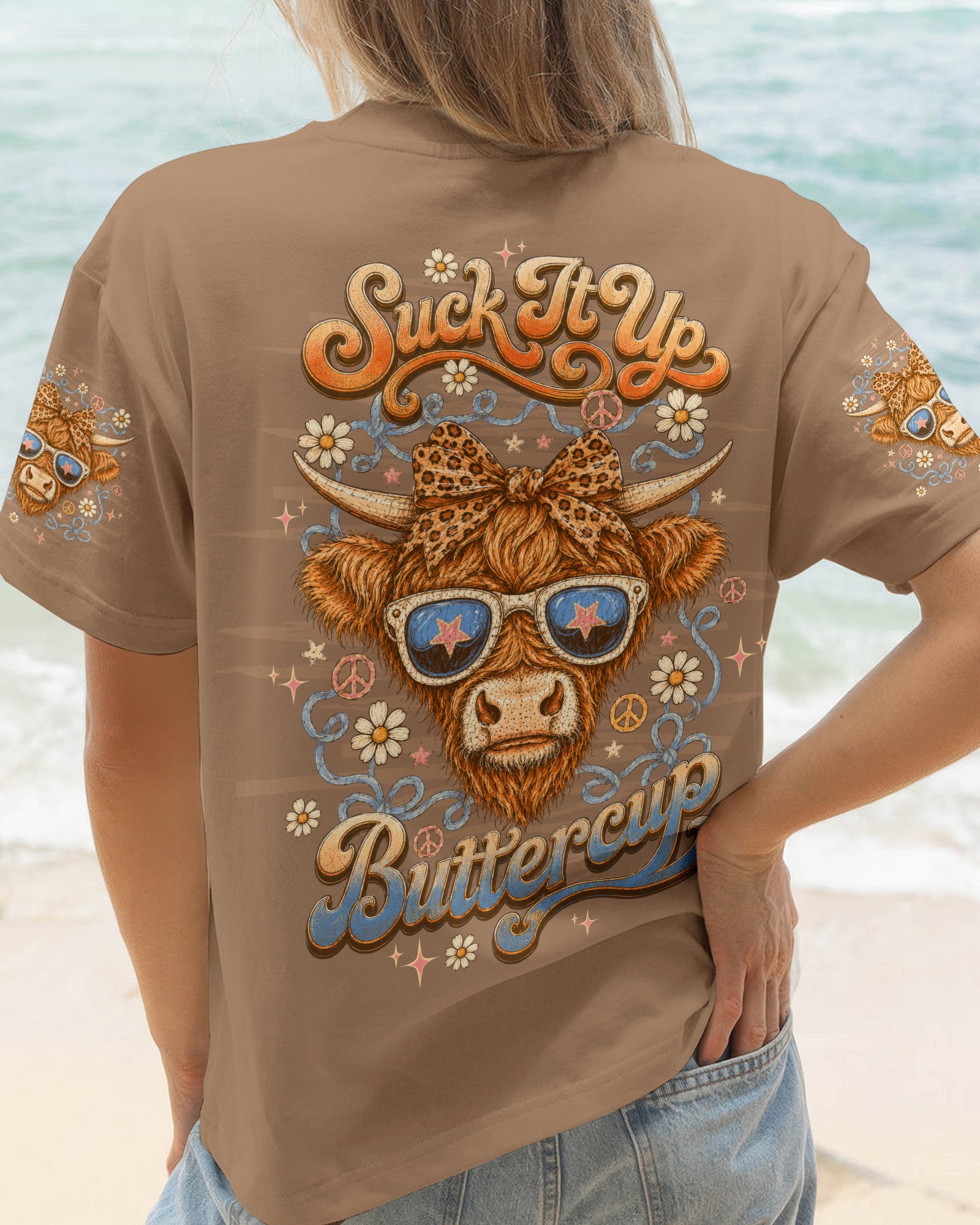 SUCK IT UP BUTTERCUP COW ALL OVER PRINT - TLTW3005262