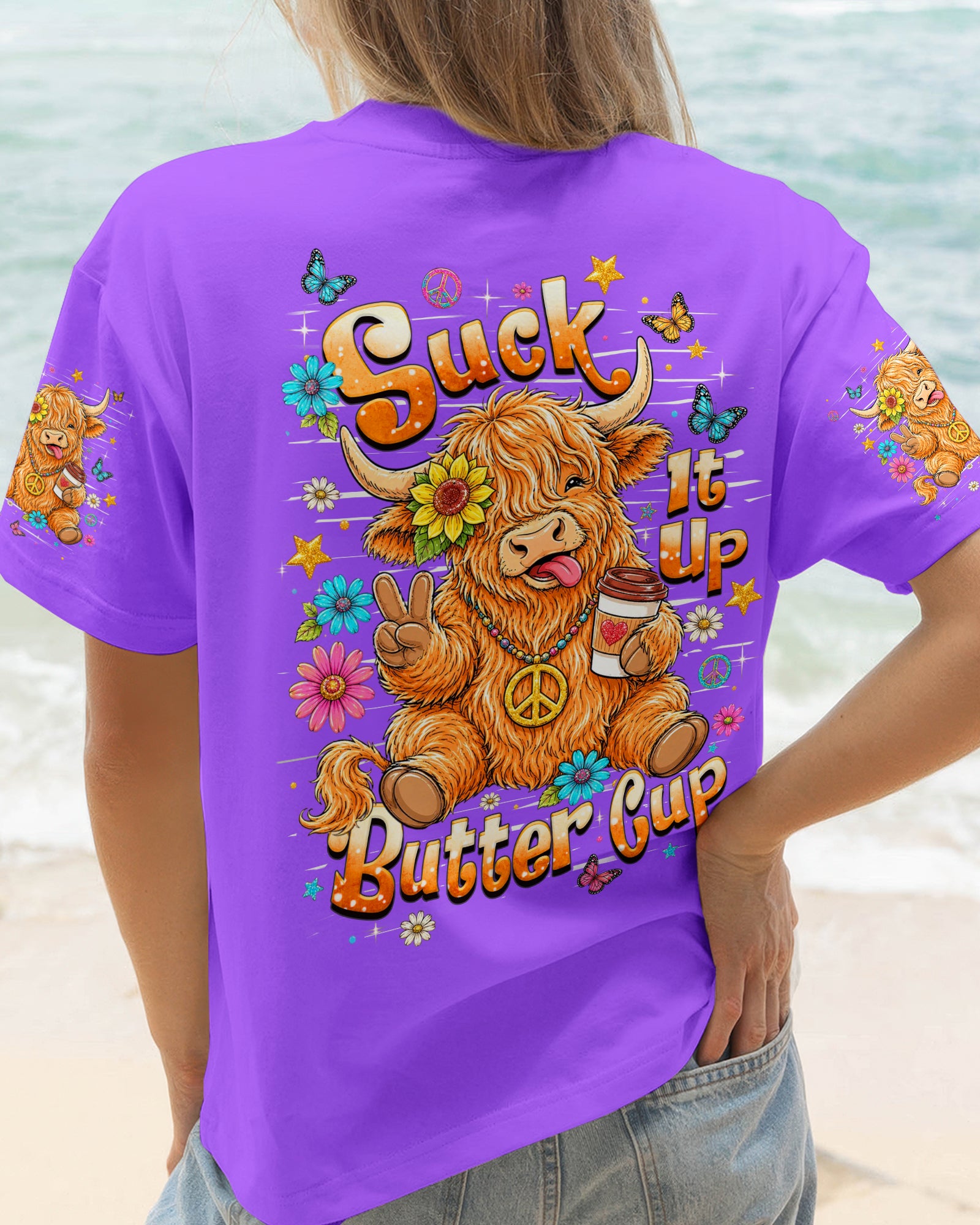 SUCK IT UP BUTTERCUP COW  ALL OVER PRINT   - TLHN0806265