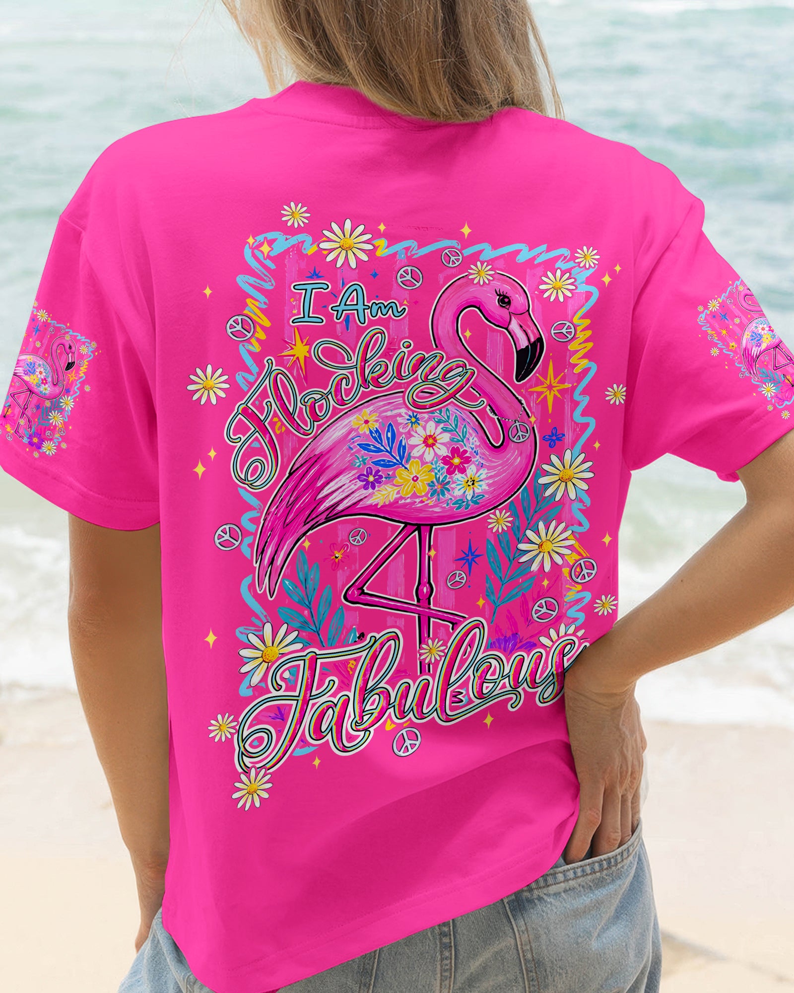 I'M FLOCKING FABULOUS FLAMINGO ALL OVER PRINT - TYPQ0107261