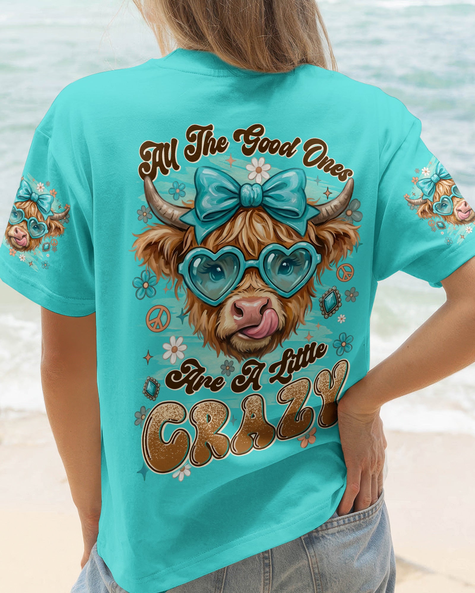 ALL THE GOOD ONES ARE A LITTLE CRAZY COW ALL OVER PRINT - TYLN1004261