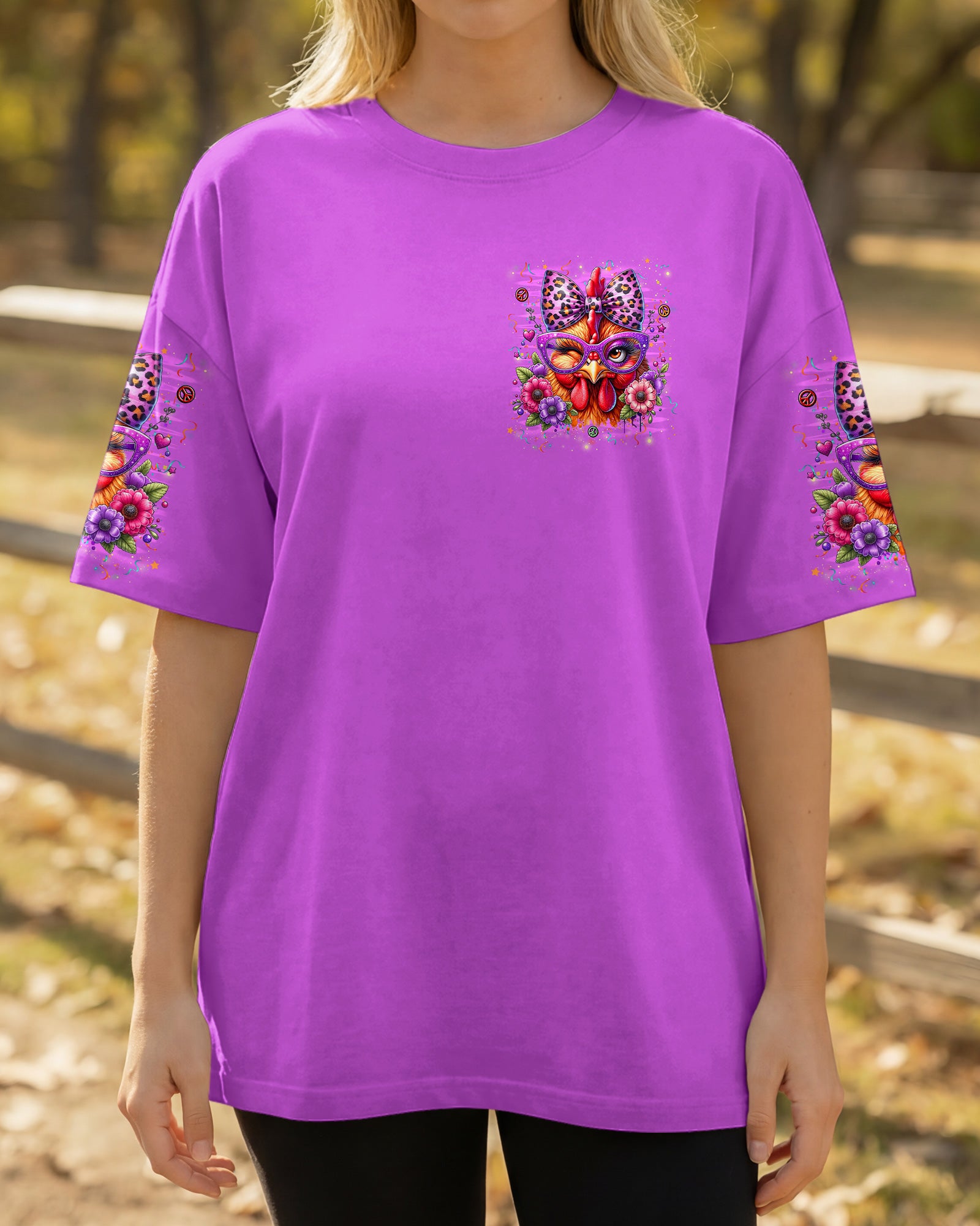 RELAX WE'RE ALL CRAZY CHICKEN ALL OVER PRINT - TYLN2906263