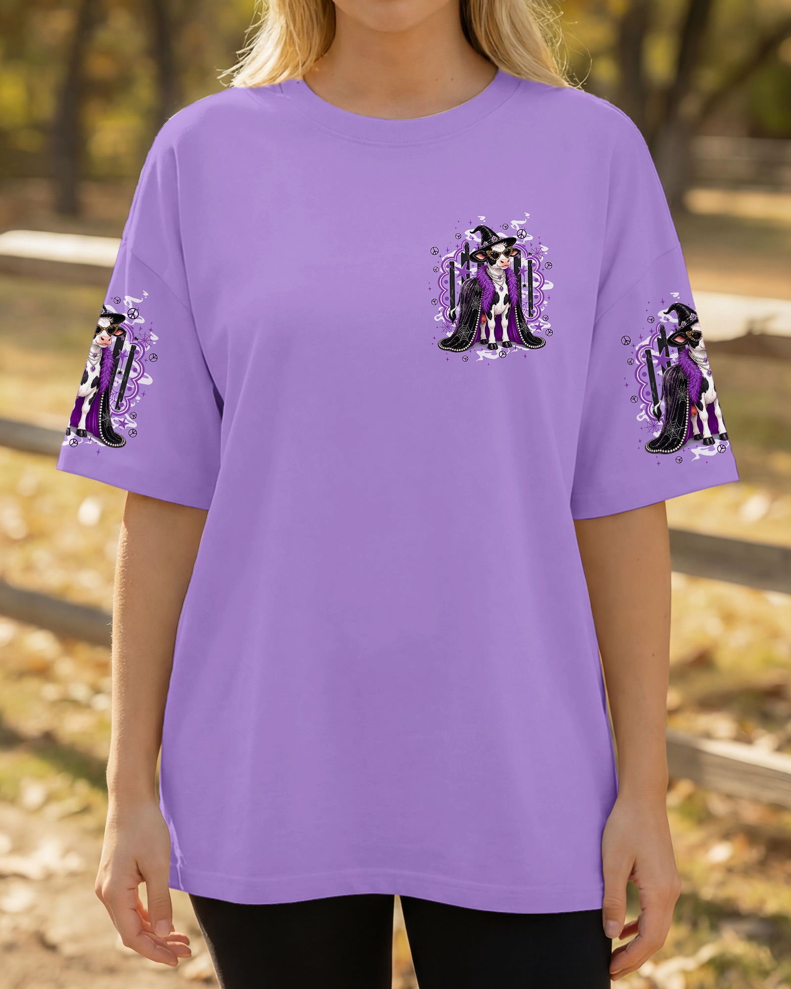I'M THE CRAZY HEIFER HALLOWEEN COW ALL OVER PRINT - TYPQ1707262