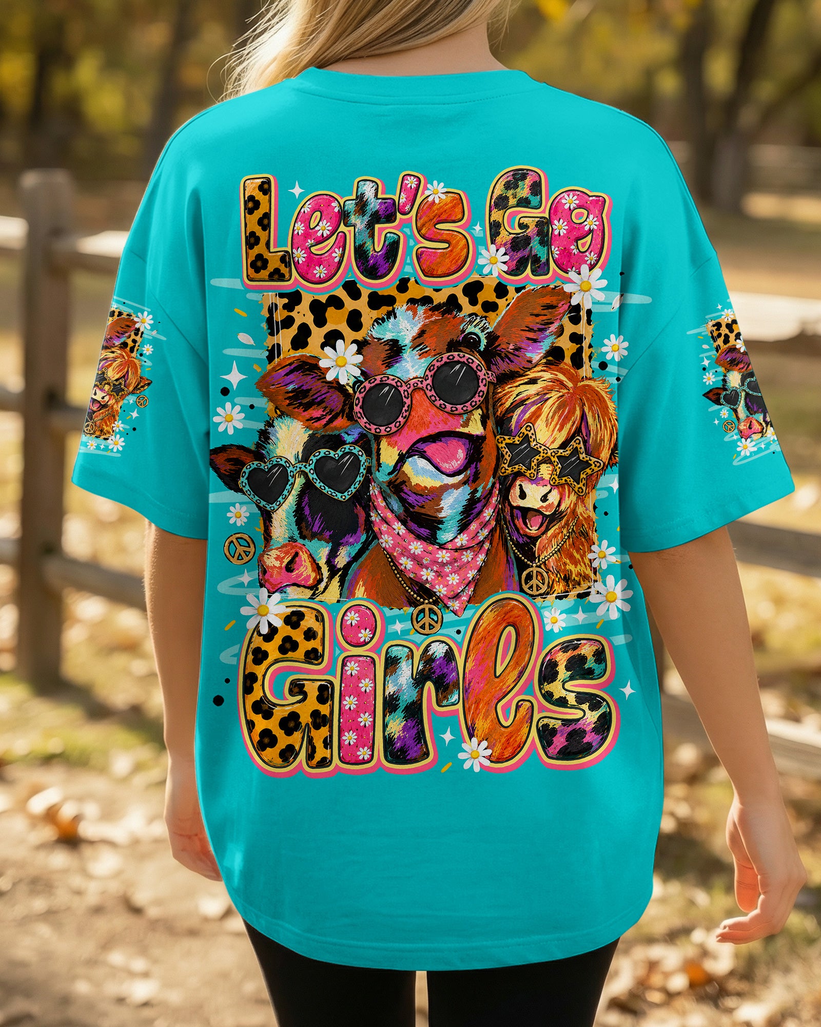 LET'S GO GIRLS COW ALL OVER PRINT - TLNO1806261
