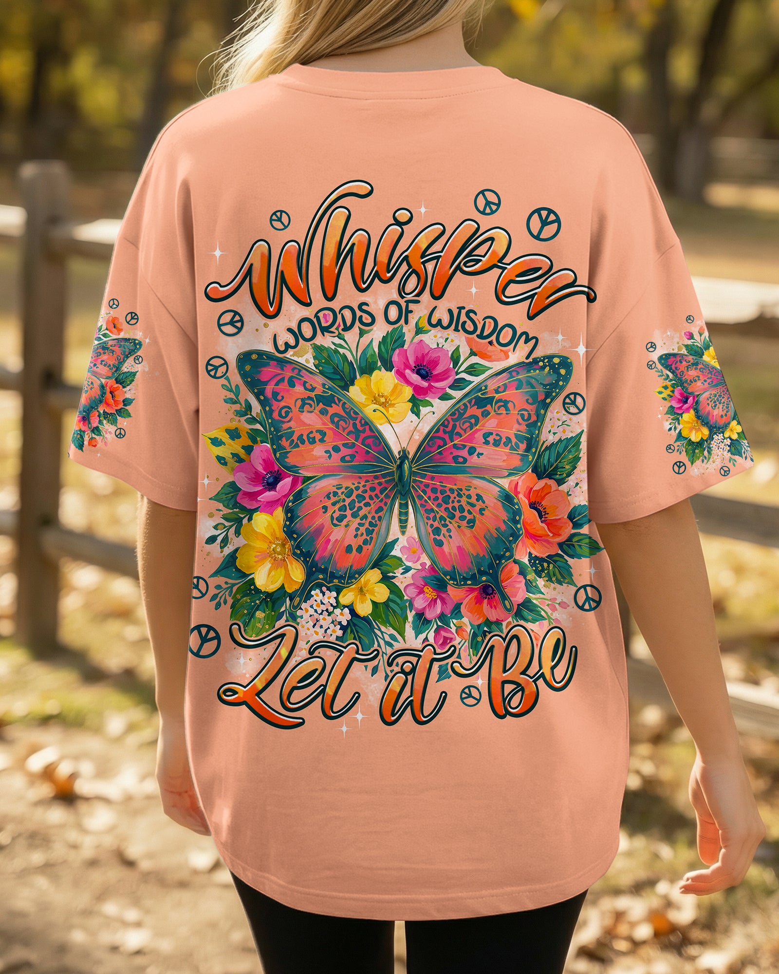 WHISPER WORDS OF WISDOM LET IT BE BUTTERFLY ALL OVER PRINT - TYPQ2207263