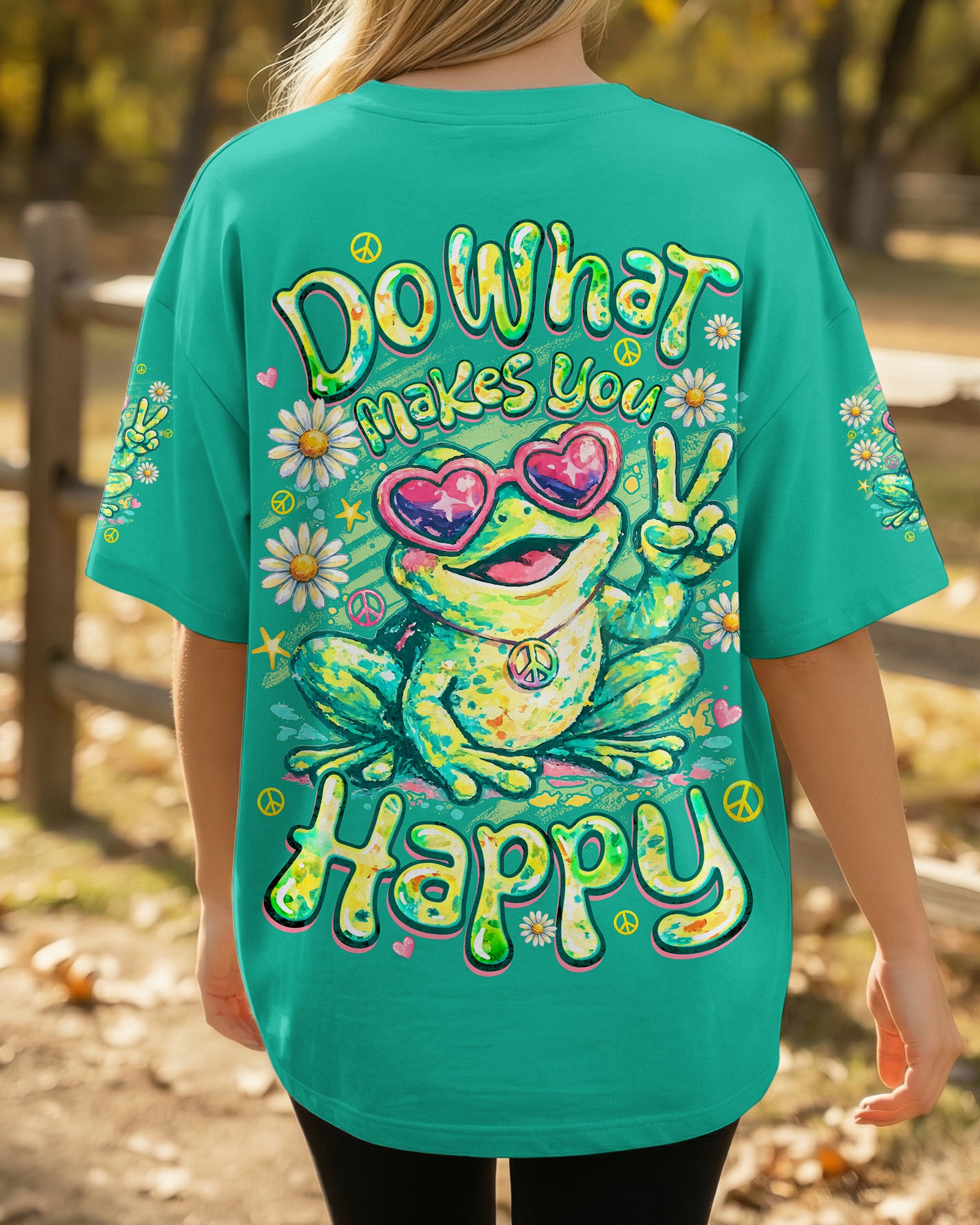 DO WHAT MAKES YOU HAPPY FROG ALL OVER PRINT - TYQY1307262