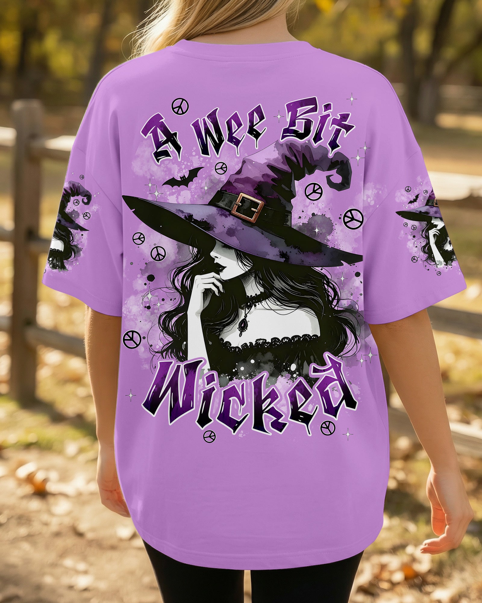 A WEE BIT WICKED HALLOWEEN ALL OVER PRINT - TYPQ2507261