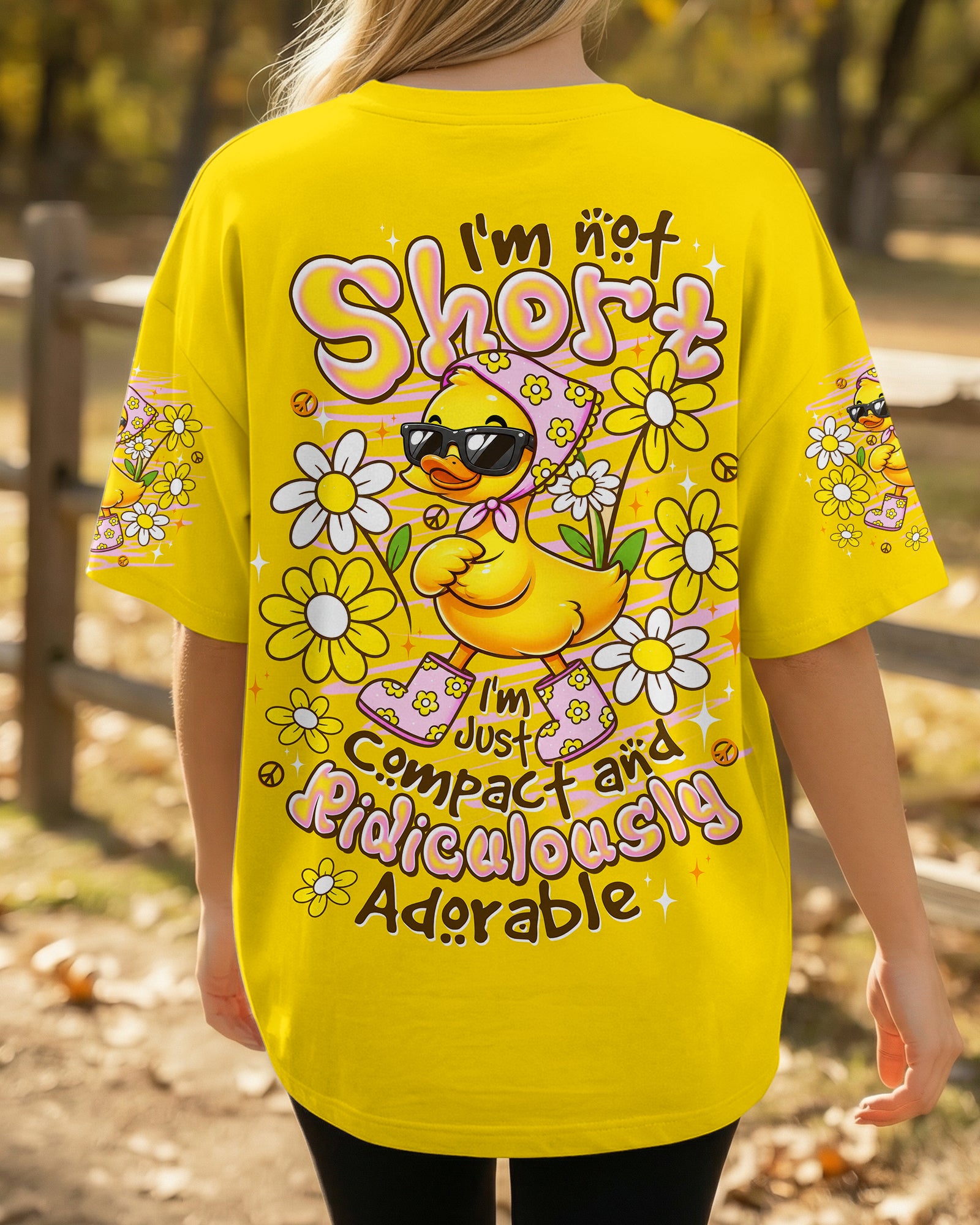 I'M NOT SHORT DUCK  ALL OVER PRINT - TLTW1107263