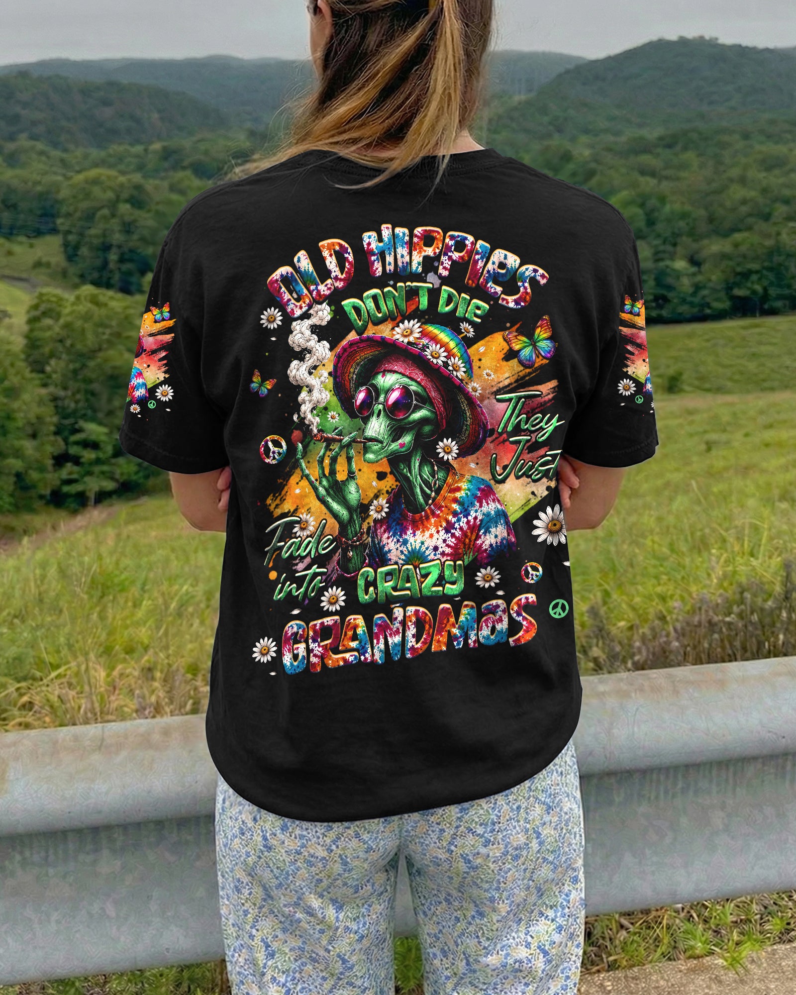 OLD HIPPIES ALIEN ALL OVER PRINT - TLHG0206263