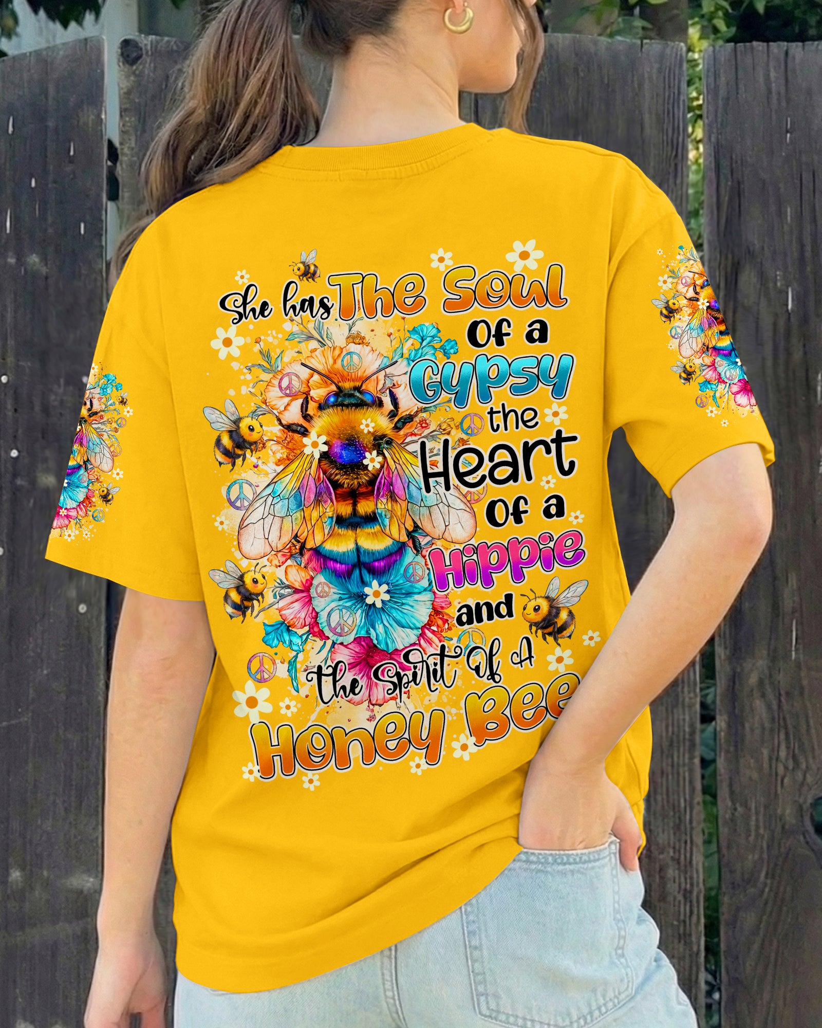 SPIRIT OF A HONEY BEE ALL OVER PRINT - TY0605261