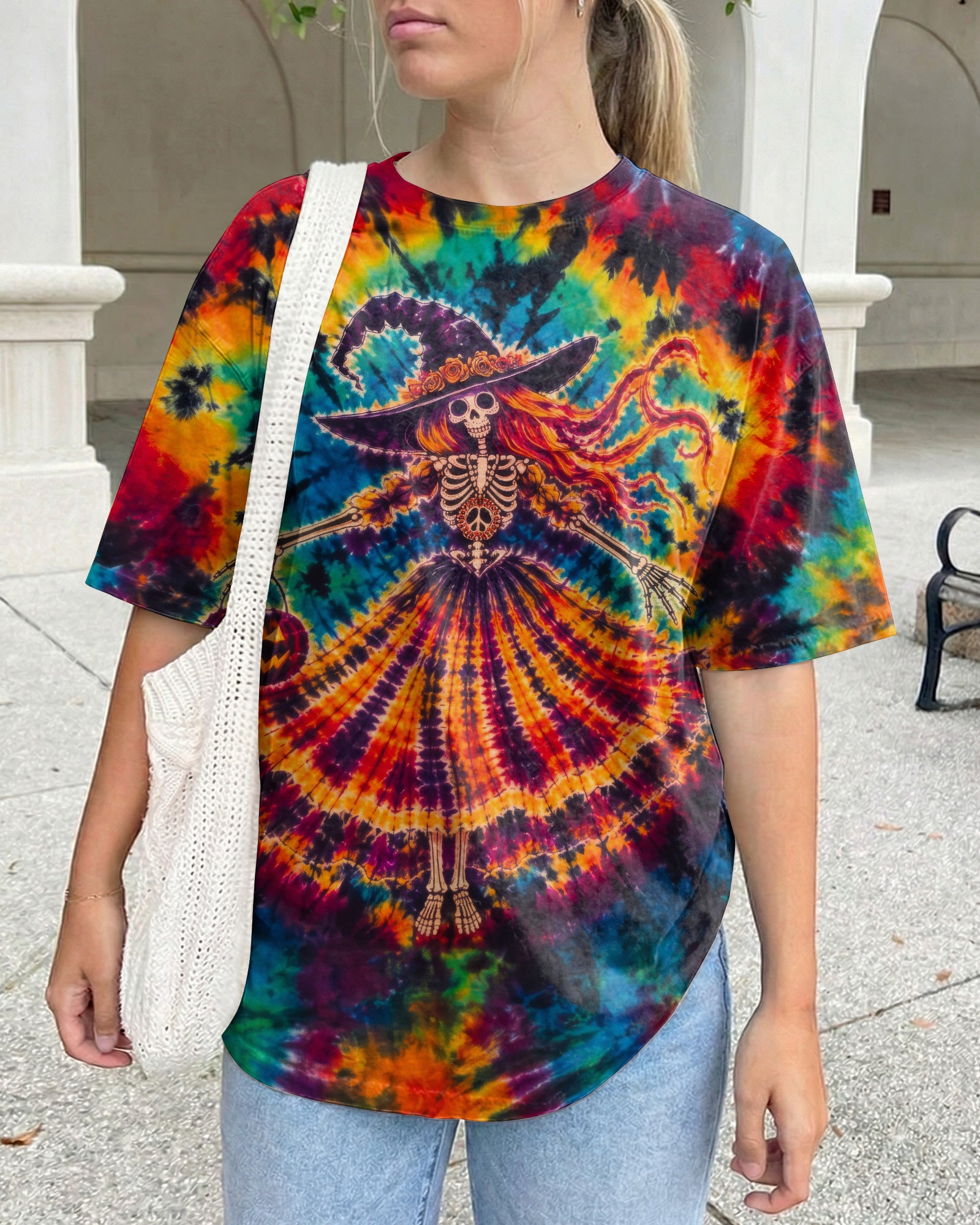 HIPPIE HARVEST SKELETON LADY ALL OVER PRINT – RI3107261