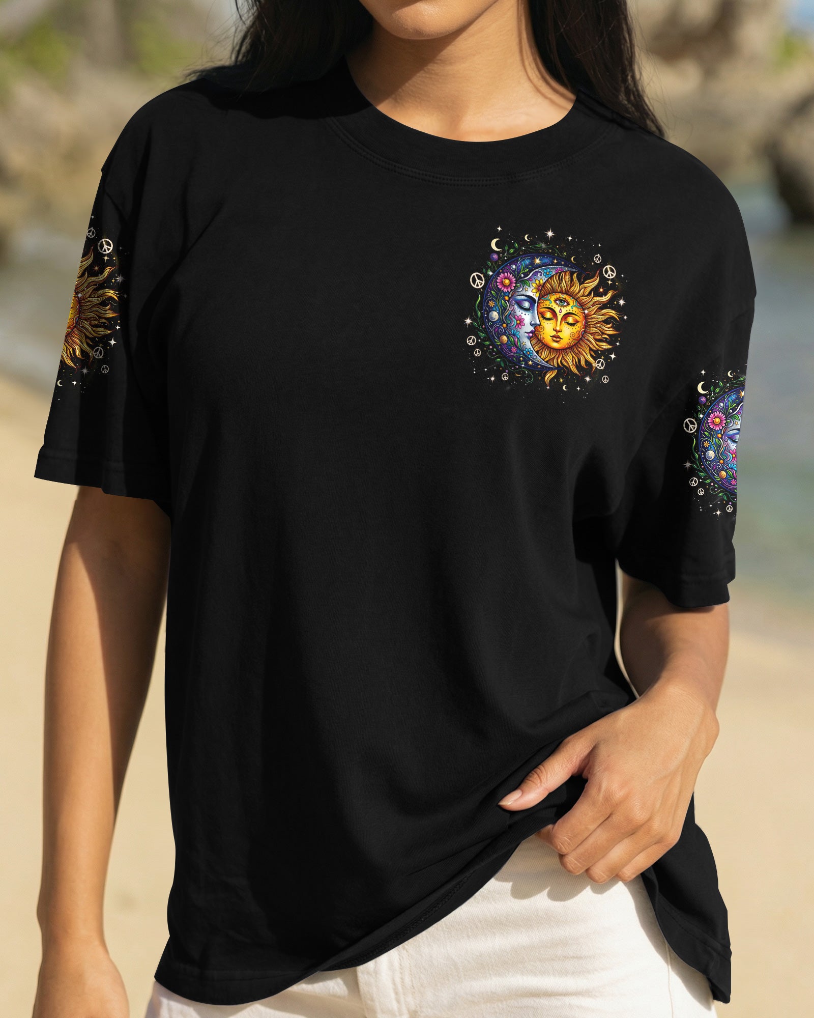JUST BREATHE SUN AND MOON ALL OVER PRINT - TYQY2104261