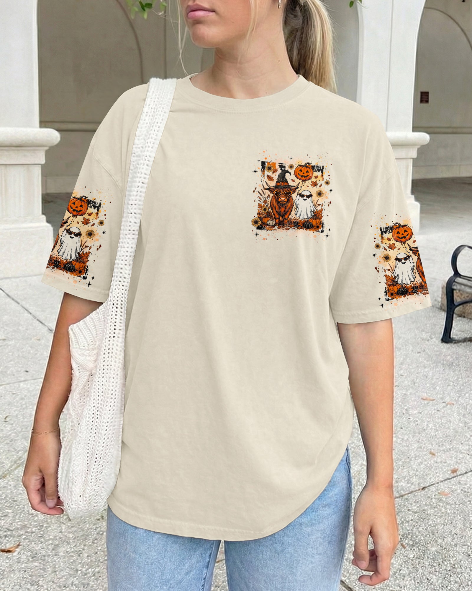 MY BOO HAS HOOVES HIGHLAND COW HALLOWEEN ALL OVER PRINT - TLHG2207262