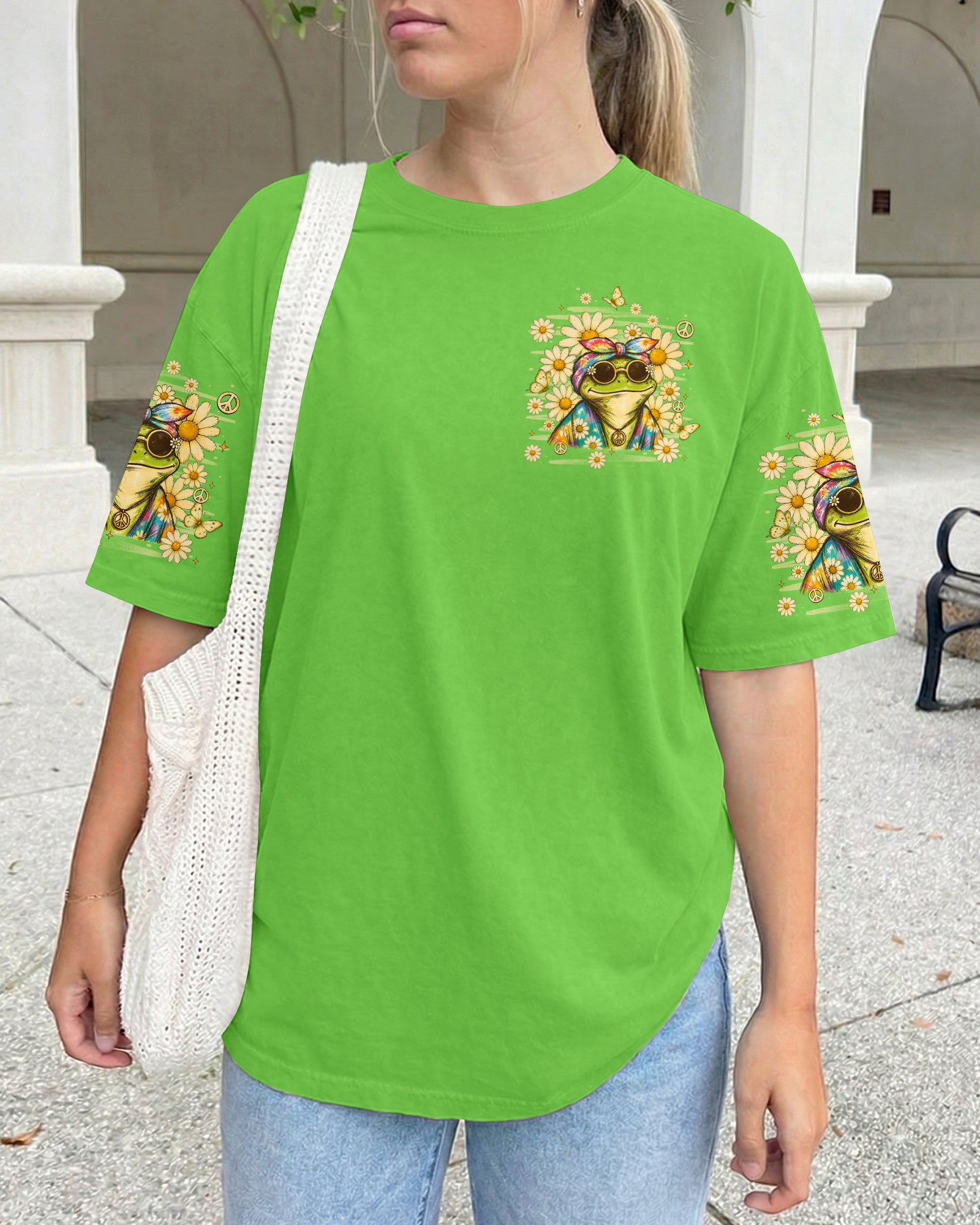 BE YOU THE WORLD WILL ADJUST FROG ALL OVER PRINT - TLHN3007263