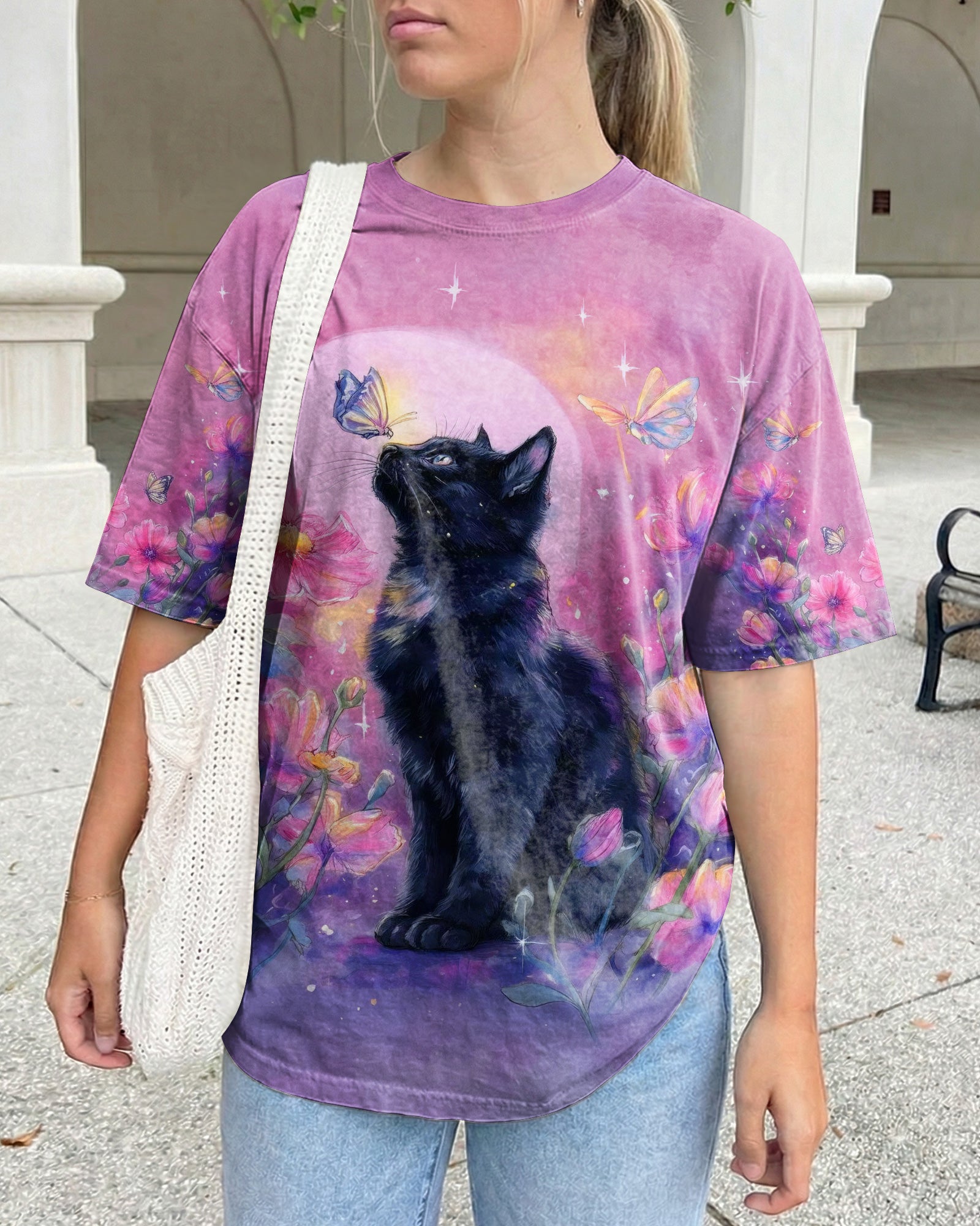 WHISPER WORDS OF WISDOM LET IT BE CAT ALL OVER PRINT  - TLHG2304262