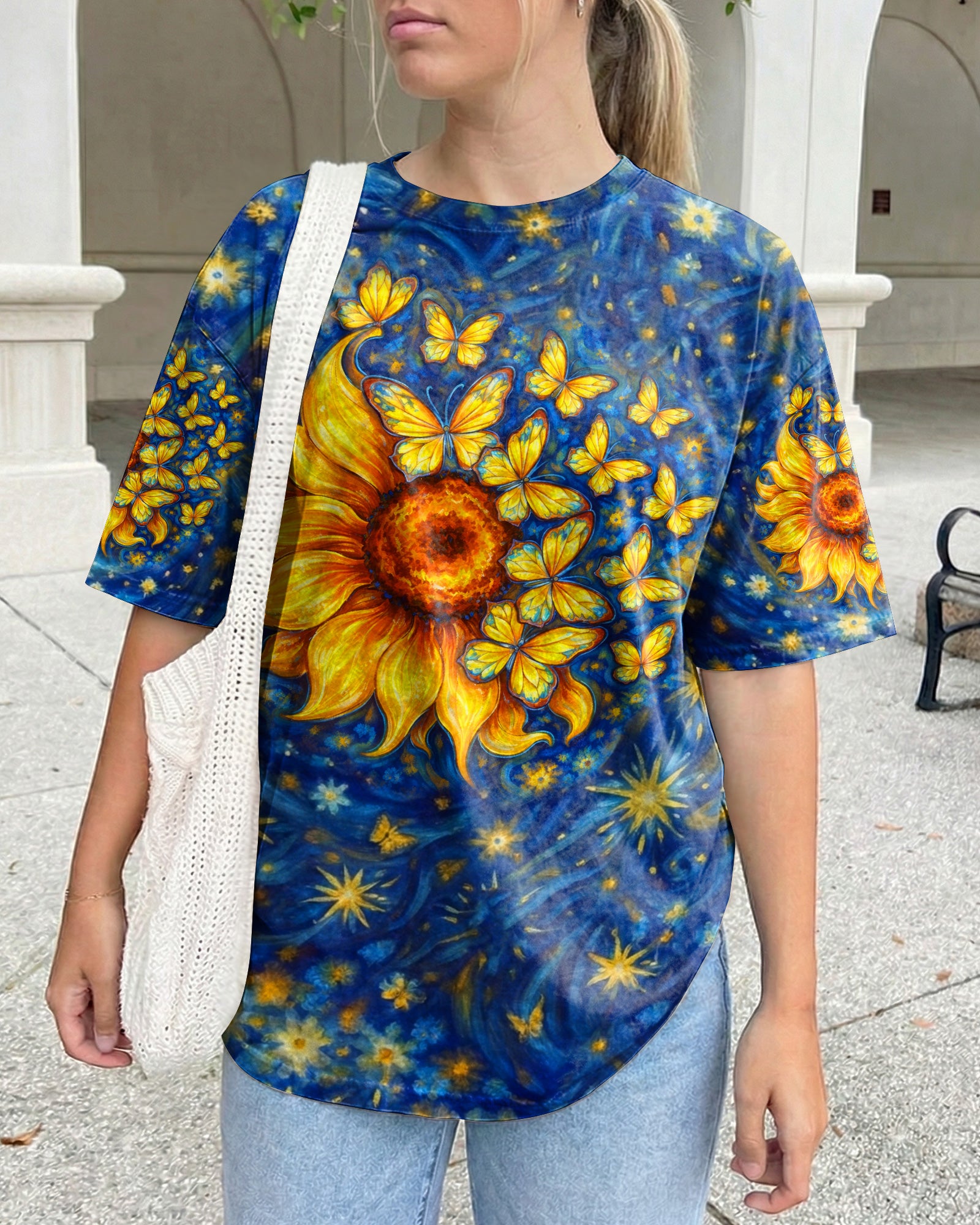 WHISPER WORDS OF WISDOM LET IT BE BUTTERFLY SUNFLOWER  ALL OVER PRINT - TLHN0704261