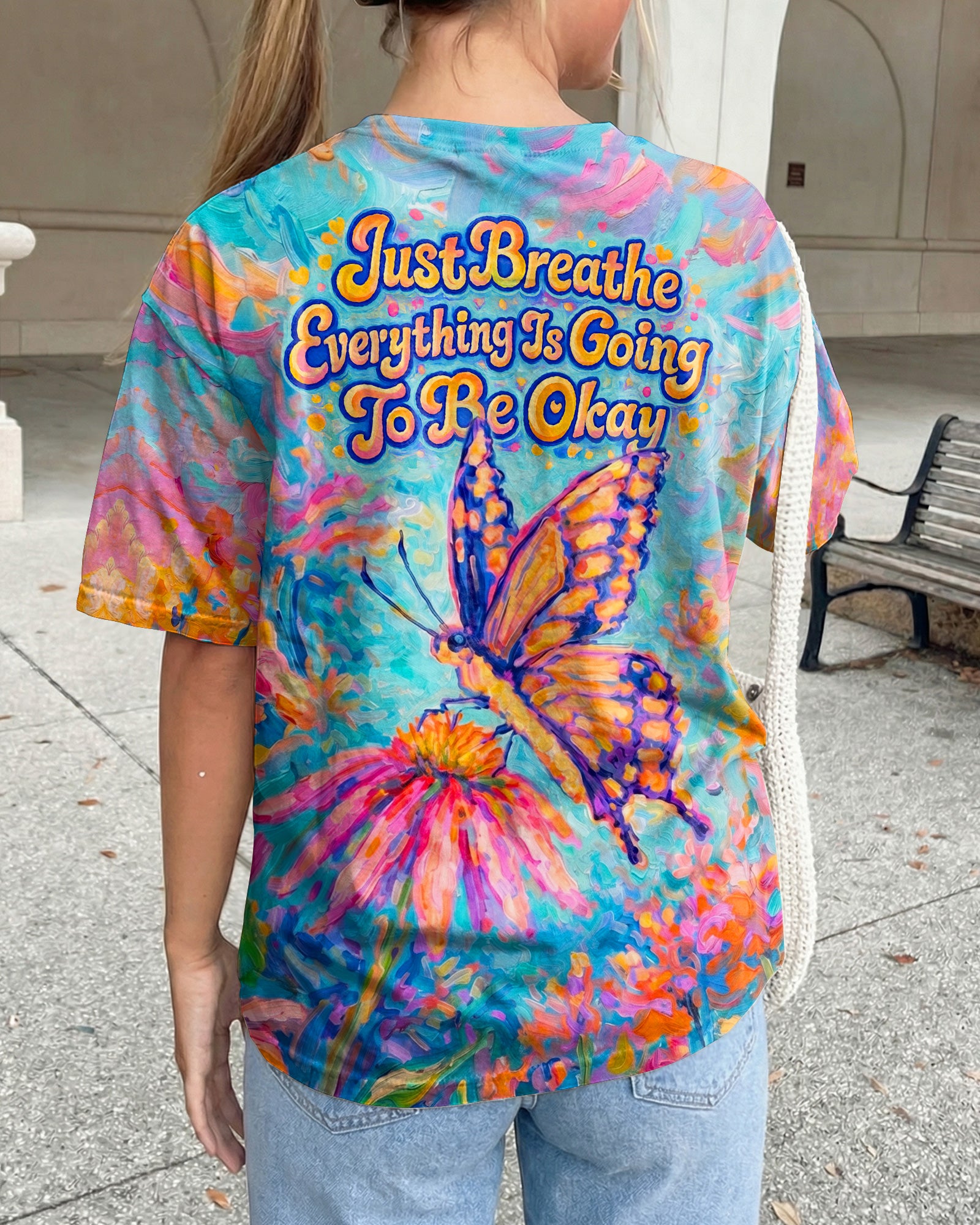 JUST BREATHE BUTTERFLY ALL OVER PRINT  - TLNO1404261