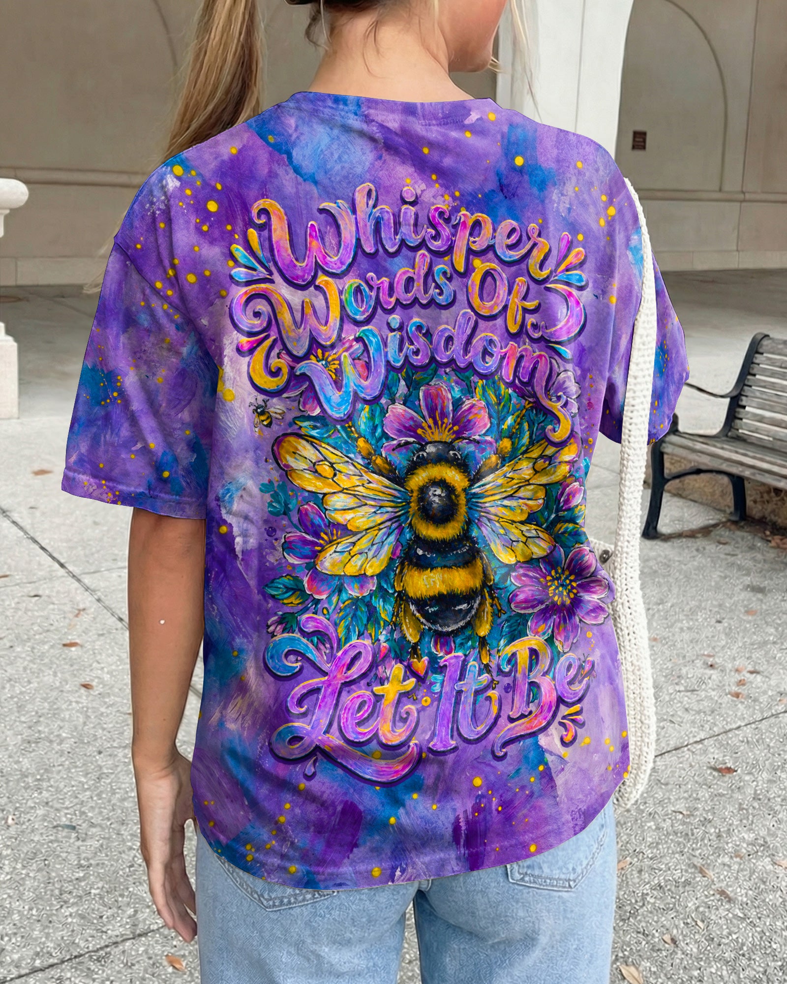 WHISPER WORDS OF WISDOM LET IT BE BEE  ALL OVER PRINT  - TLNO2304261