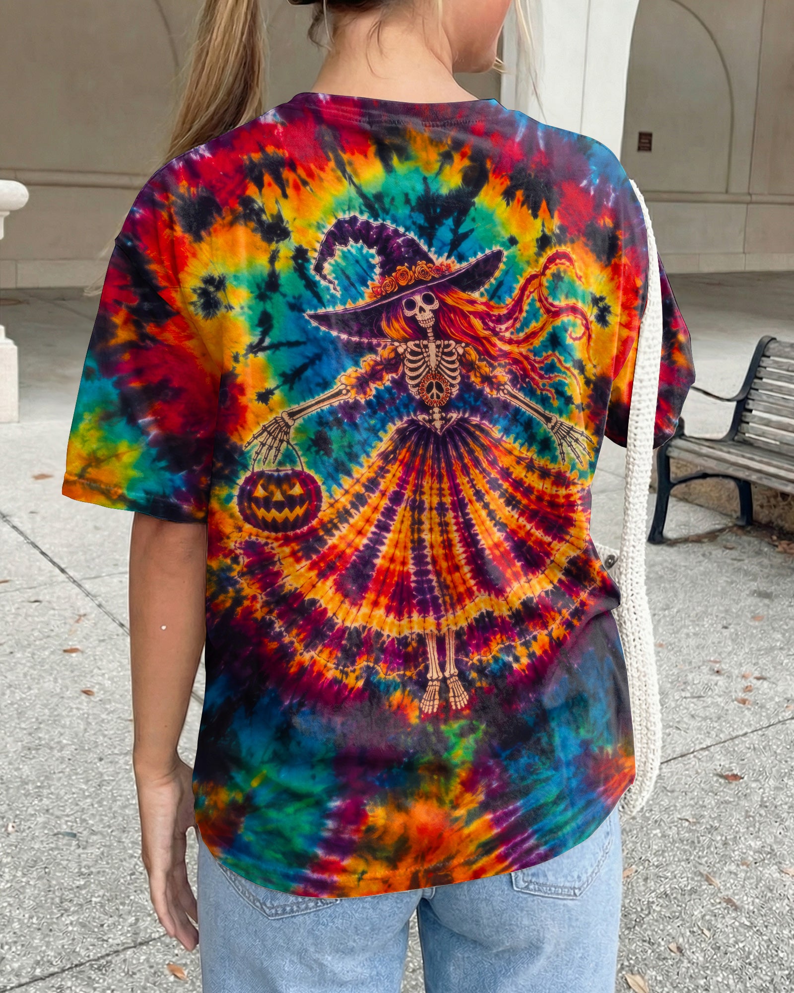 HIPPIE HARVEST SKELETON LADY ALL OVER PRINT – RI3107261
