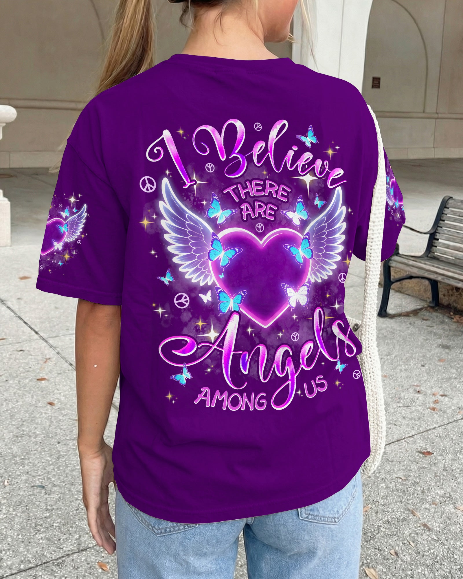 I BELIEVE THERE ARE ANGELS AMONG US ALL OVER PRINT - TYPQ1103261