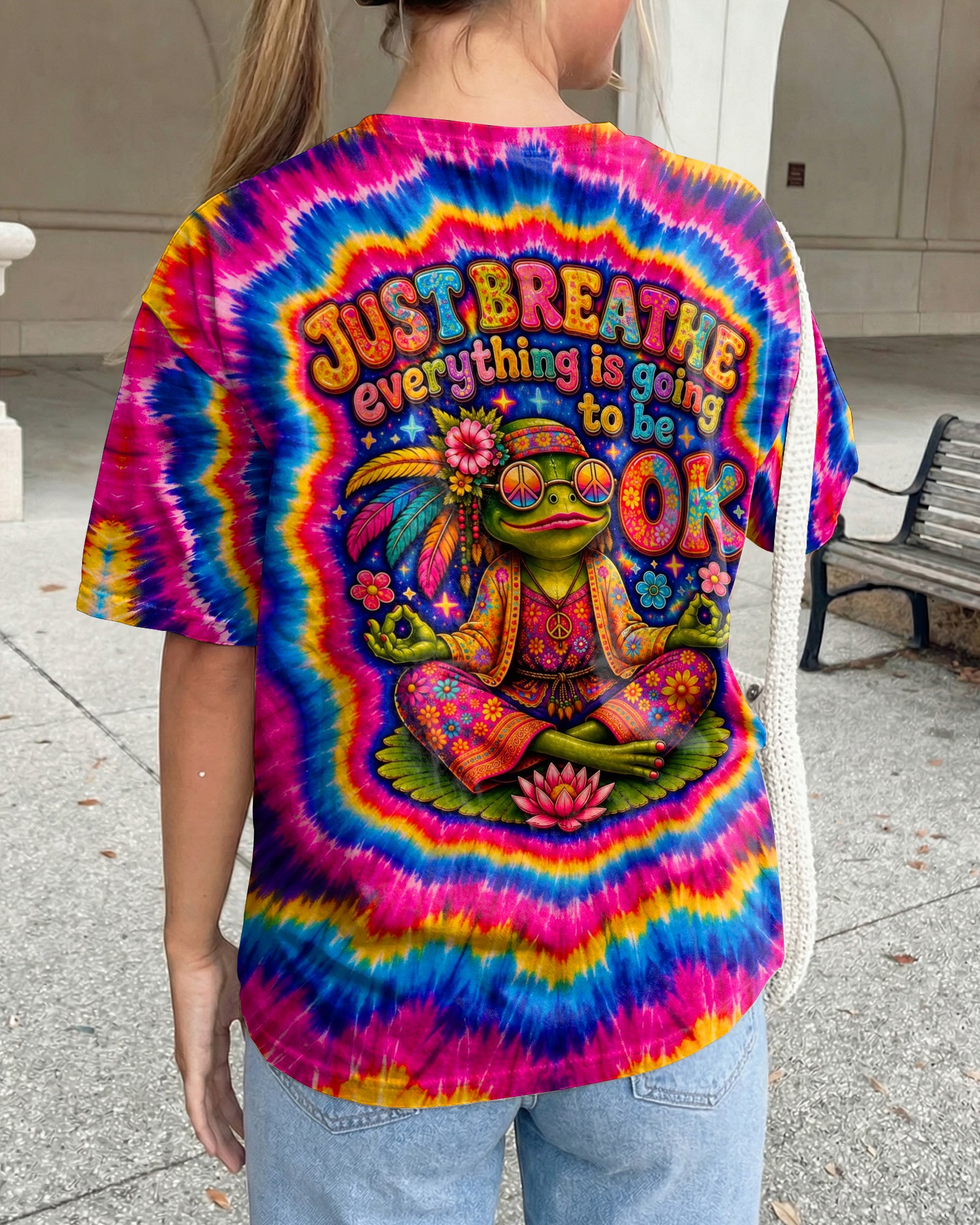 JUST BREATHE FROG SWIRL ALL OVER PRINT - KMTM2105261