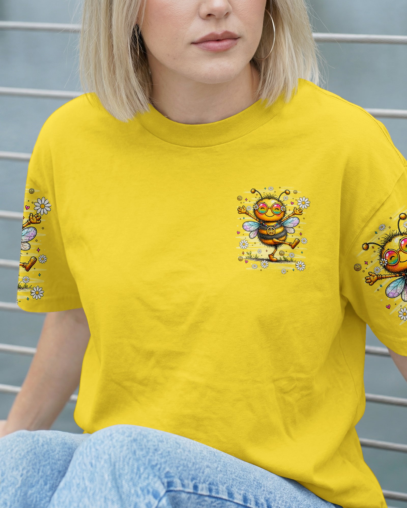 BE YOU THE WORLD WILL ADJUST BEE ALL OVER PRINT - TLHN2407261