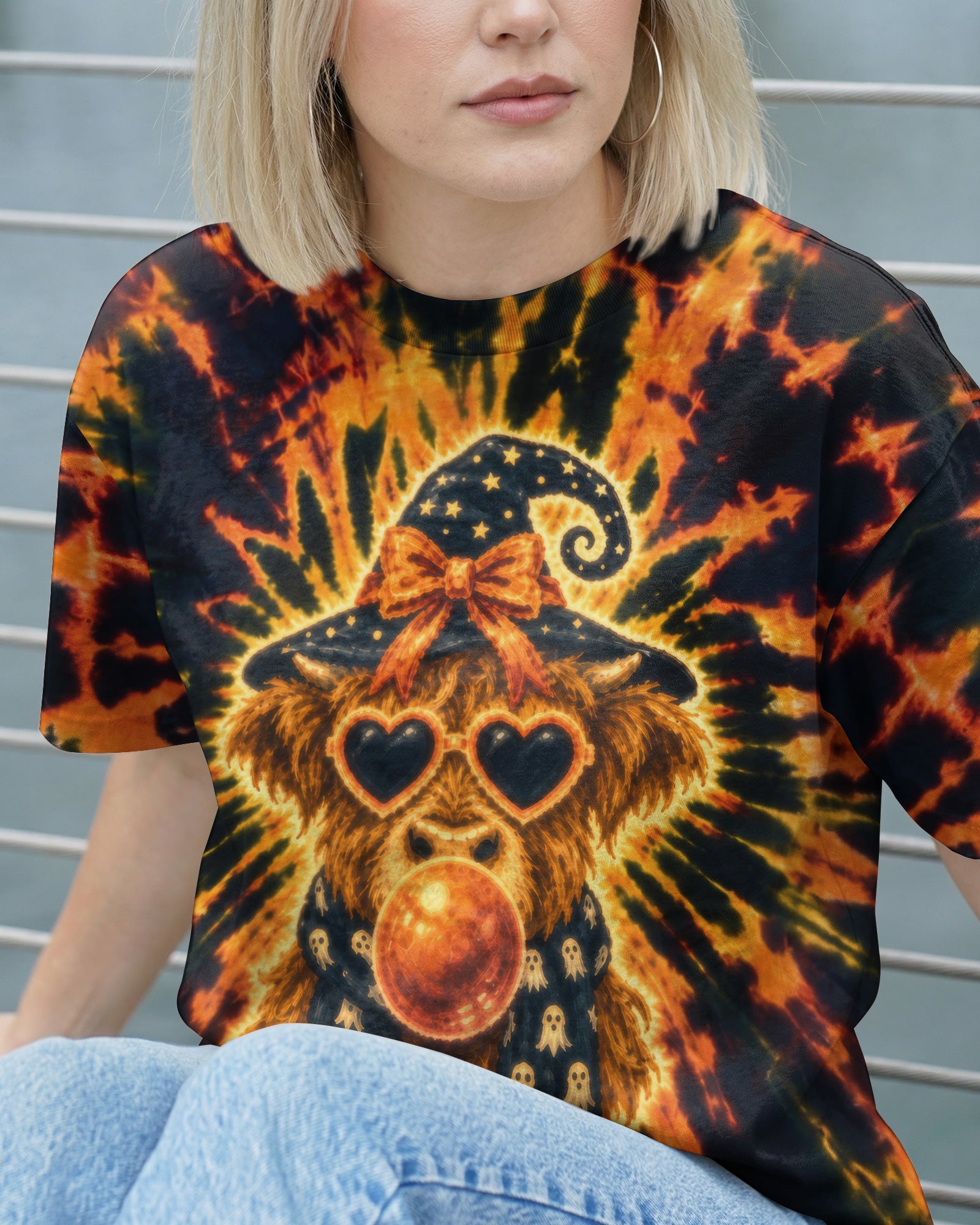 WITCHY HIGHLAND COW BUBBLEGUM ALL OVER PRINT – RI0807262