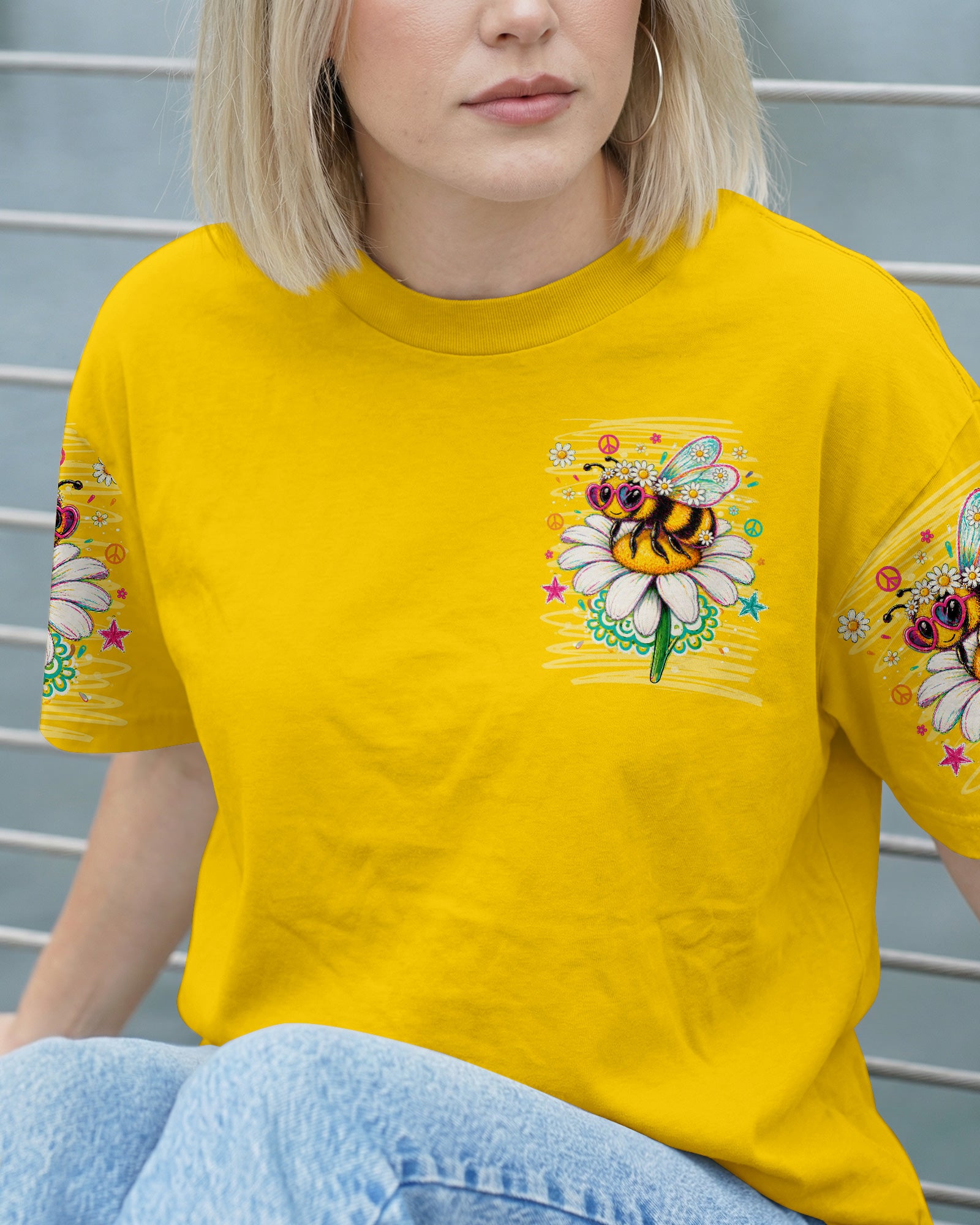 BEE KIND DAISIES ALL OVER PRINT  - TLNT0805263