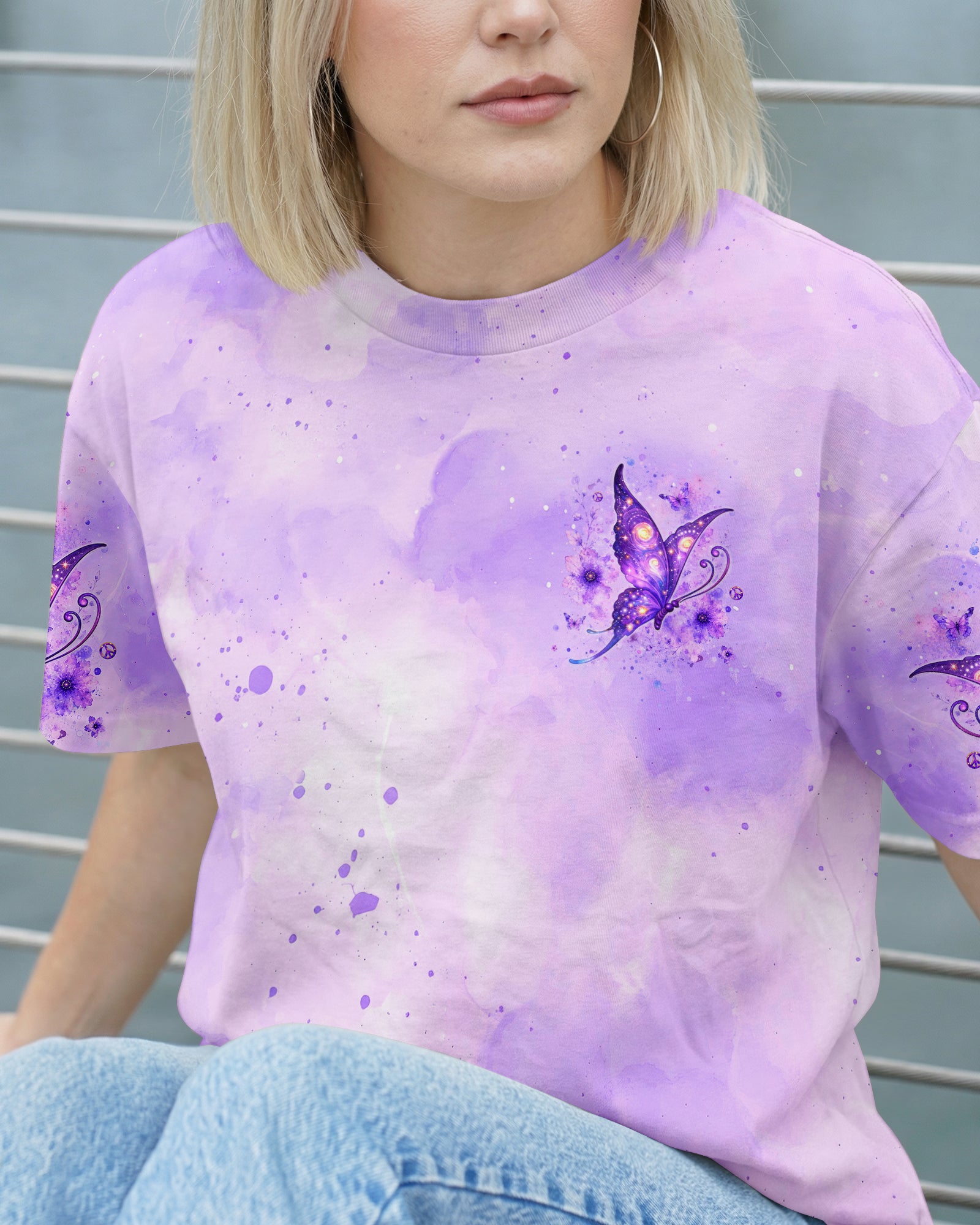 I BELIEVE THERE ARE ANGELS AMONG US BUTTERFLY ALL OVER PRINT - TLHG2906264