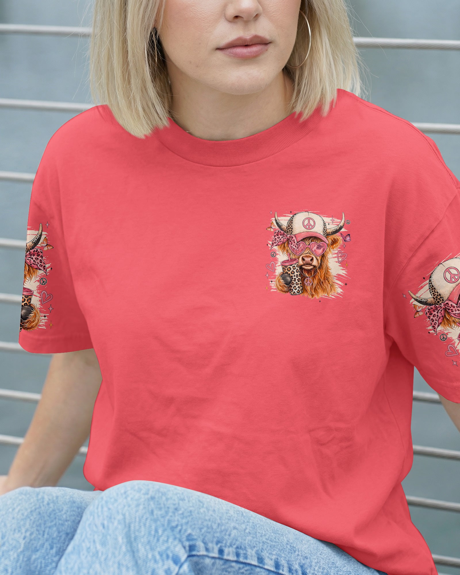 SUCK IT UP BUTTERCUP HIGHLAND COW ALL OVER PRINT - TYLN0608261