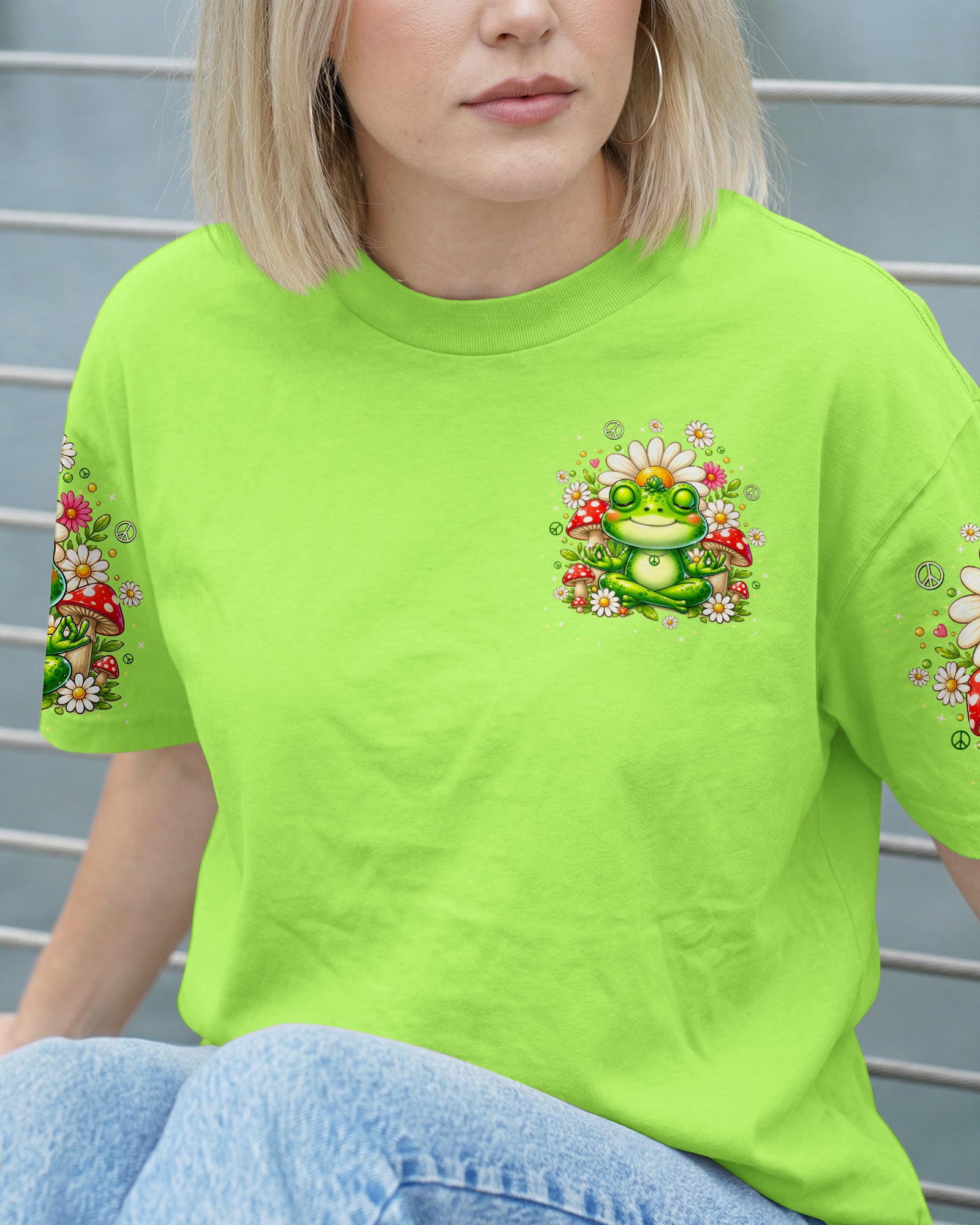 DON'T BE STRESSIN' FROG ALL OVER PRINT - TLTW1307263