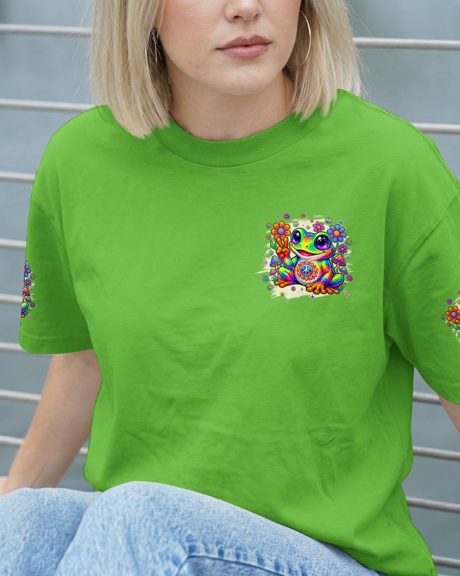 JUST BREATHE FROG ALL OVER PRINT - TYQY1605262