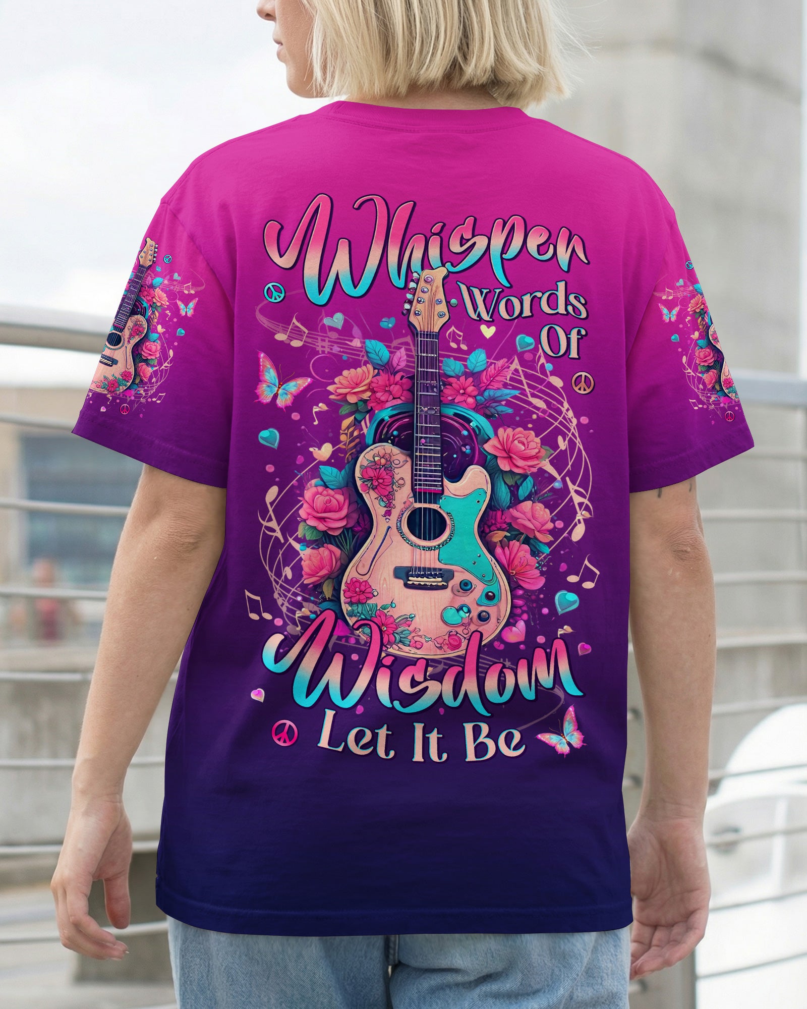 WHISPER WORDS OF WISDOM LET IT BE GUITAR ALL OVER PRINT - TYLN1704261