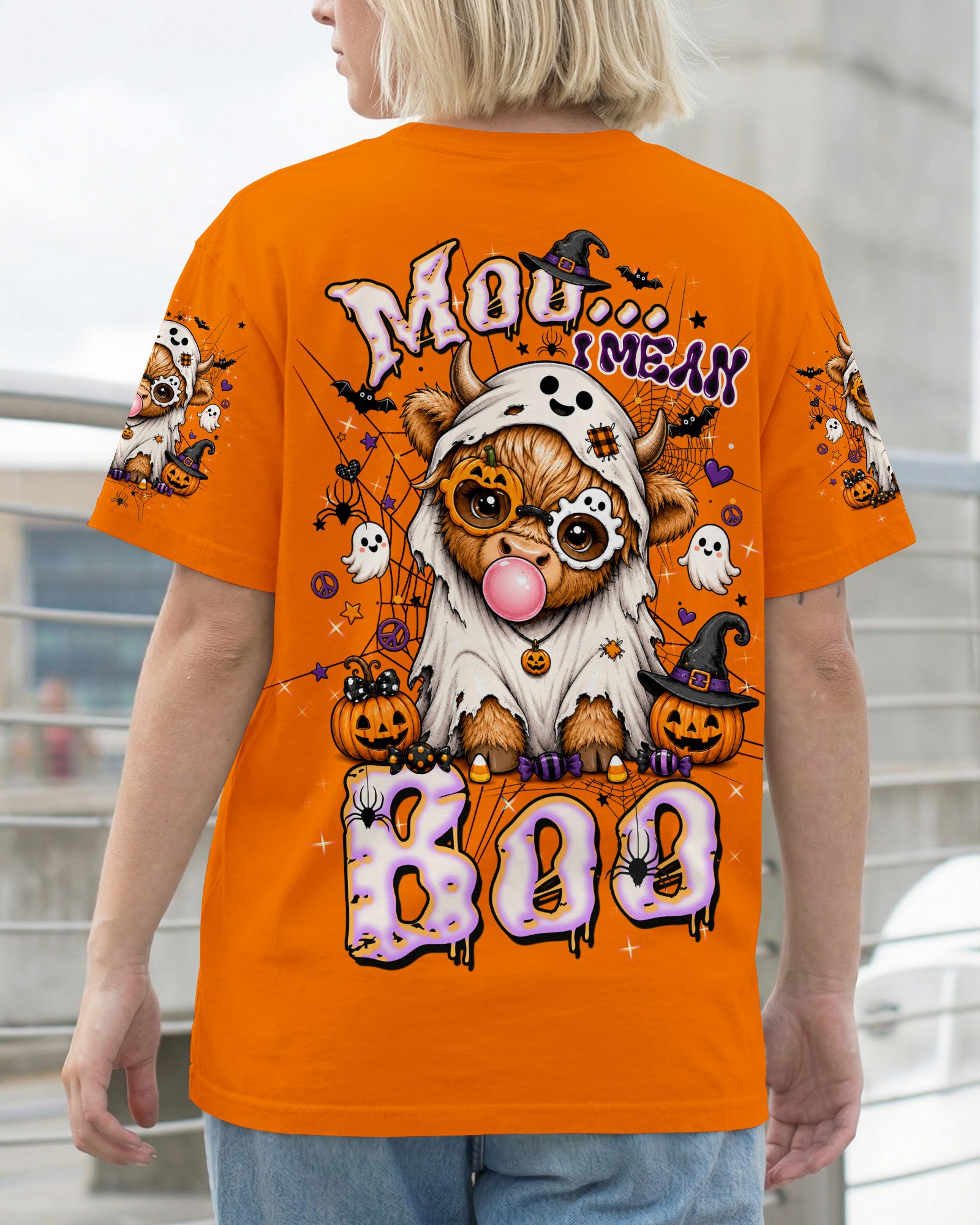 MOO I MEAN BOO HALLOWEEN ALL OVER PRINT - TLTW2007264