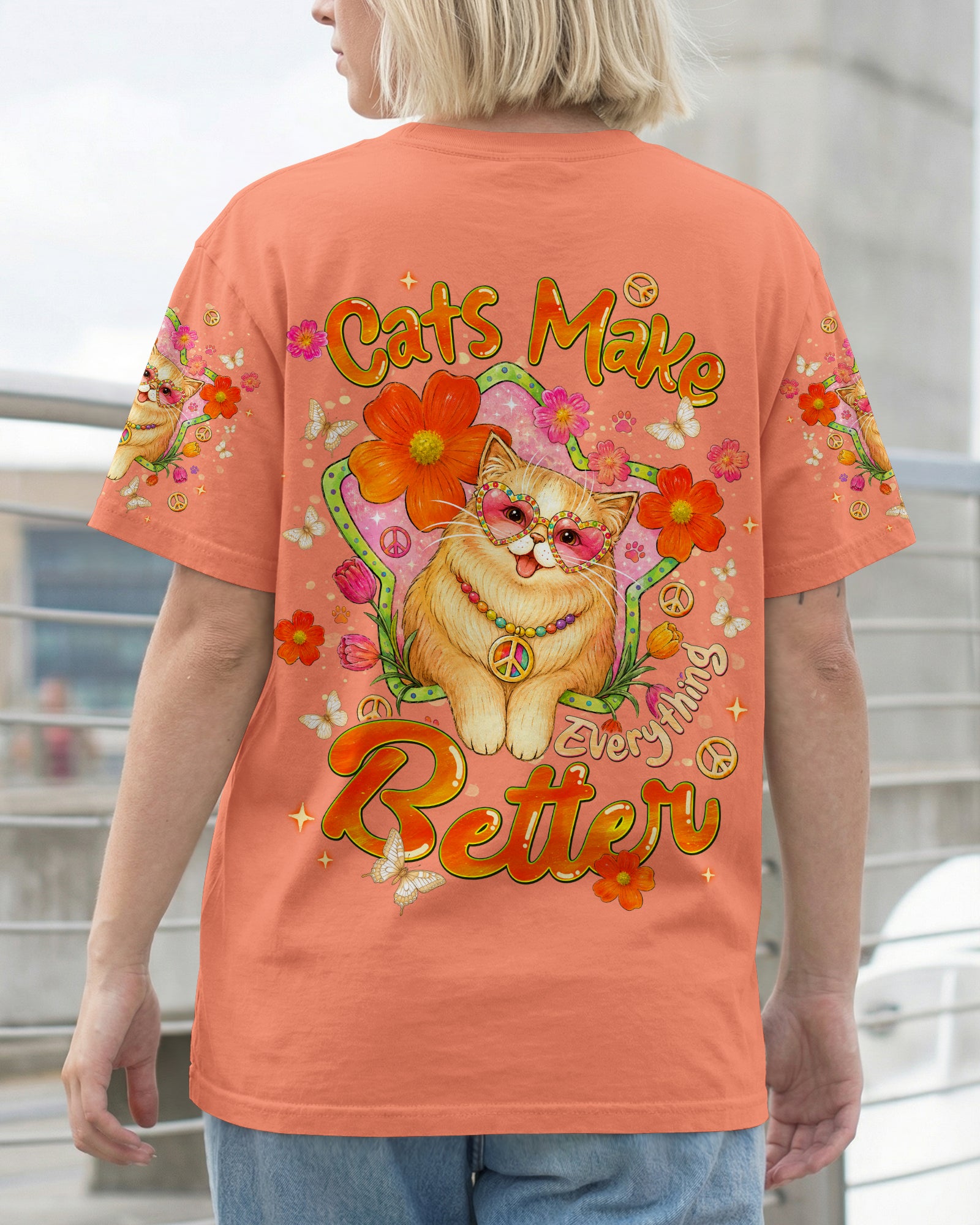 CATS MAKE EVERYTHING BETTER ALL OVER PRINT - TLNT0907263