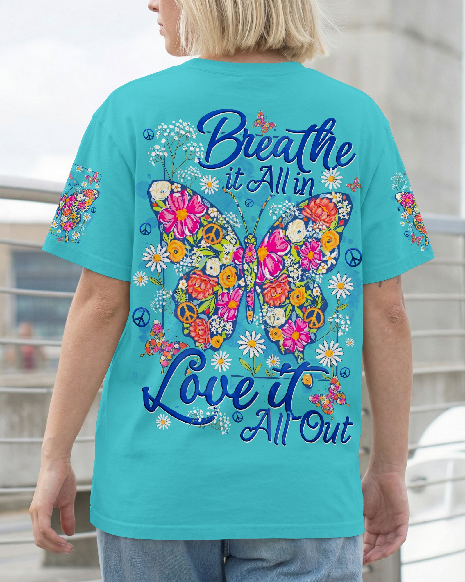 BREATHE IT ALL IN BUTTERFLY ALL OVER PRINT - TYQY1906261