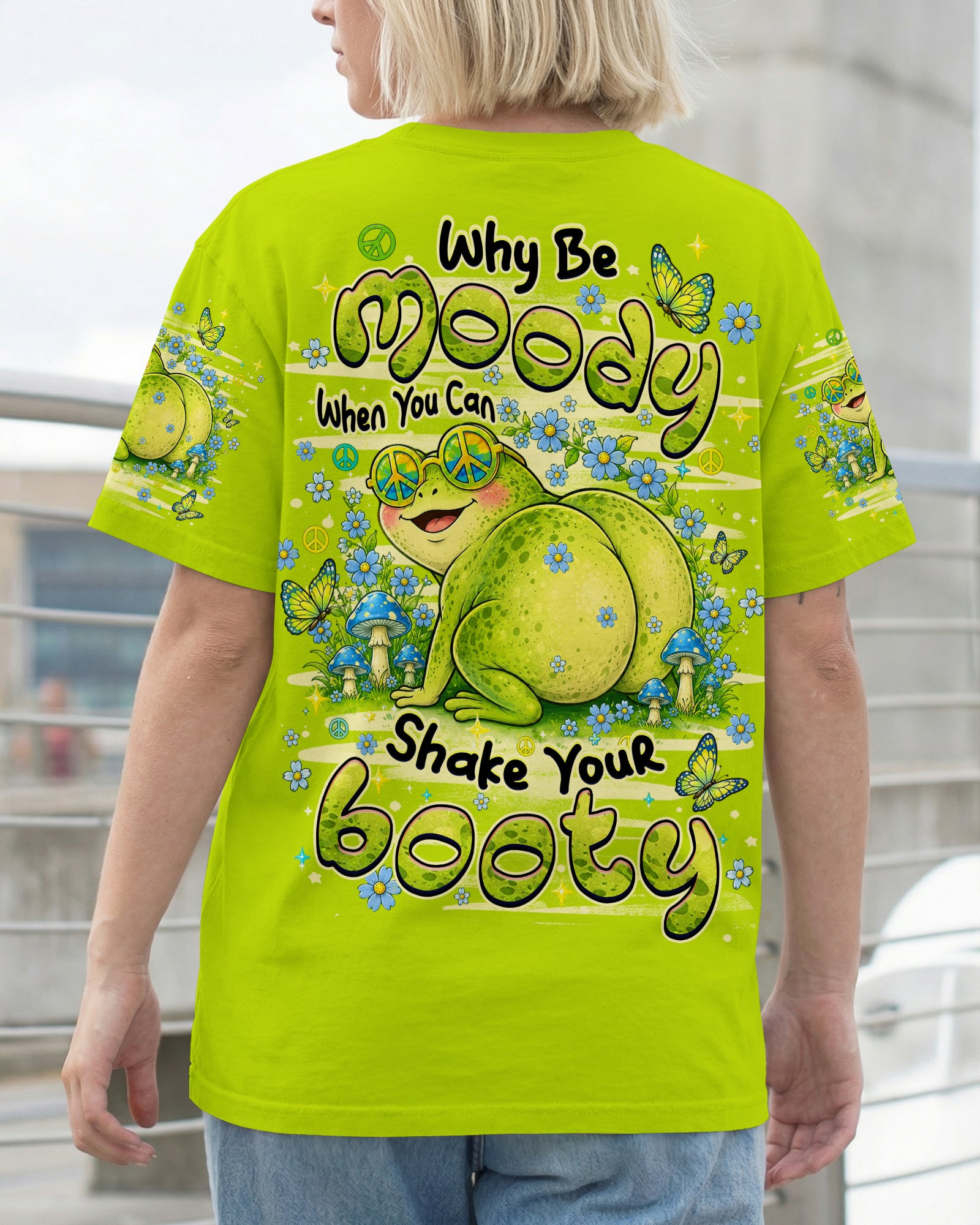 WHY BE MOODY FROG ALL OVER PRINT - TLHN0807262