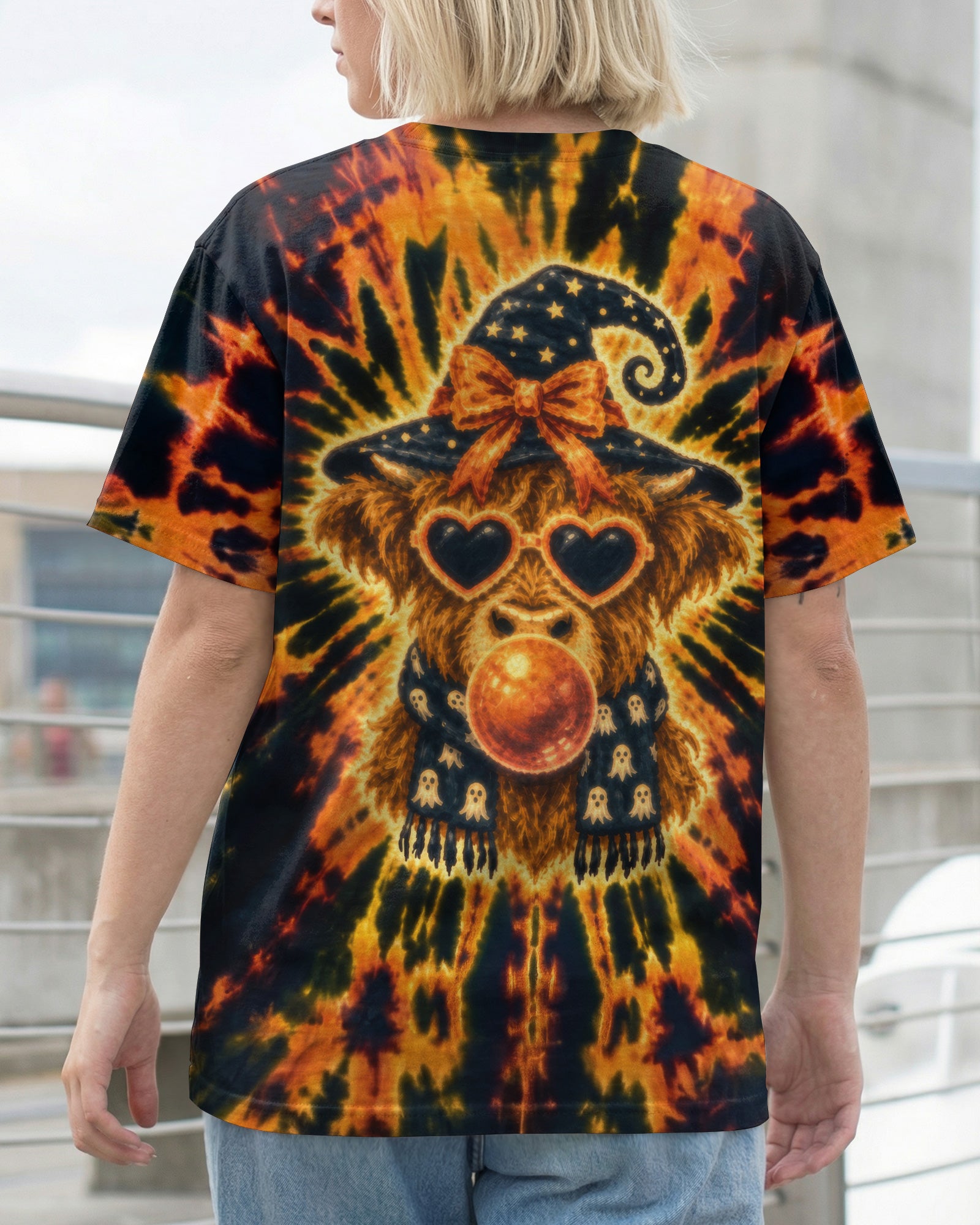 WITCHY HIGHLAND COW BUBBLEGUM ALL OVER PRINT – RI0807262