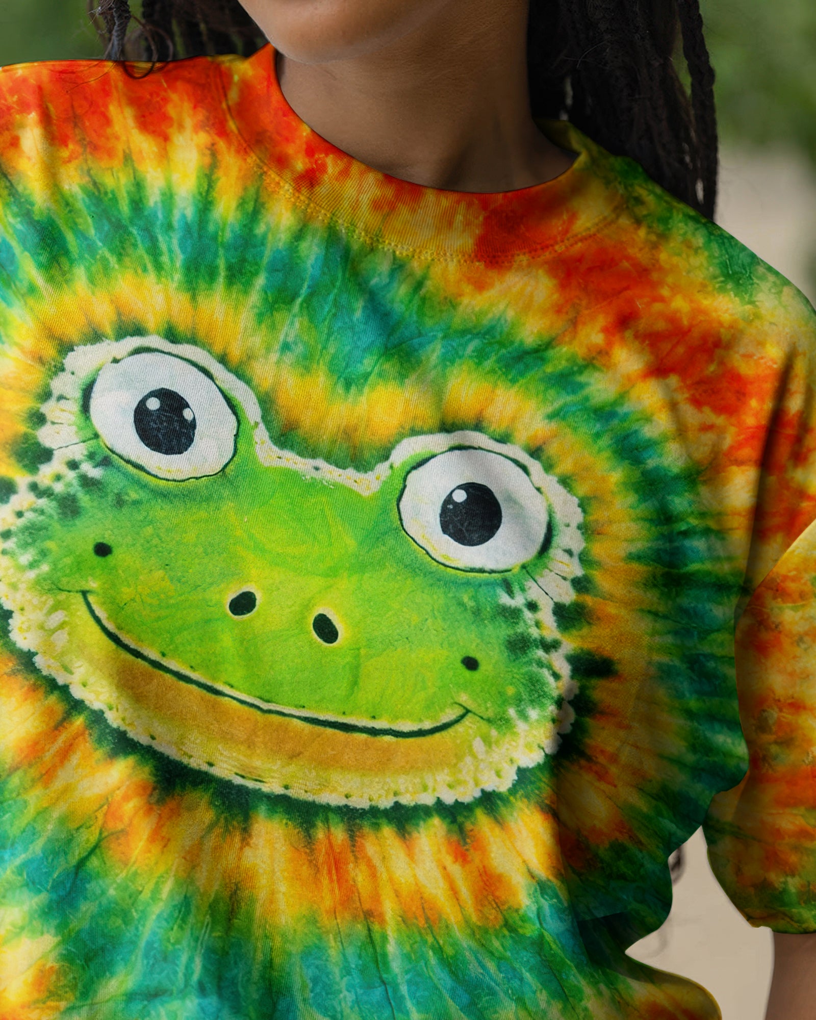 JUST BREATHE FROG SWIRL ALL OVER PRINT - TLNT1007263