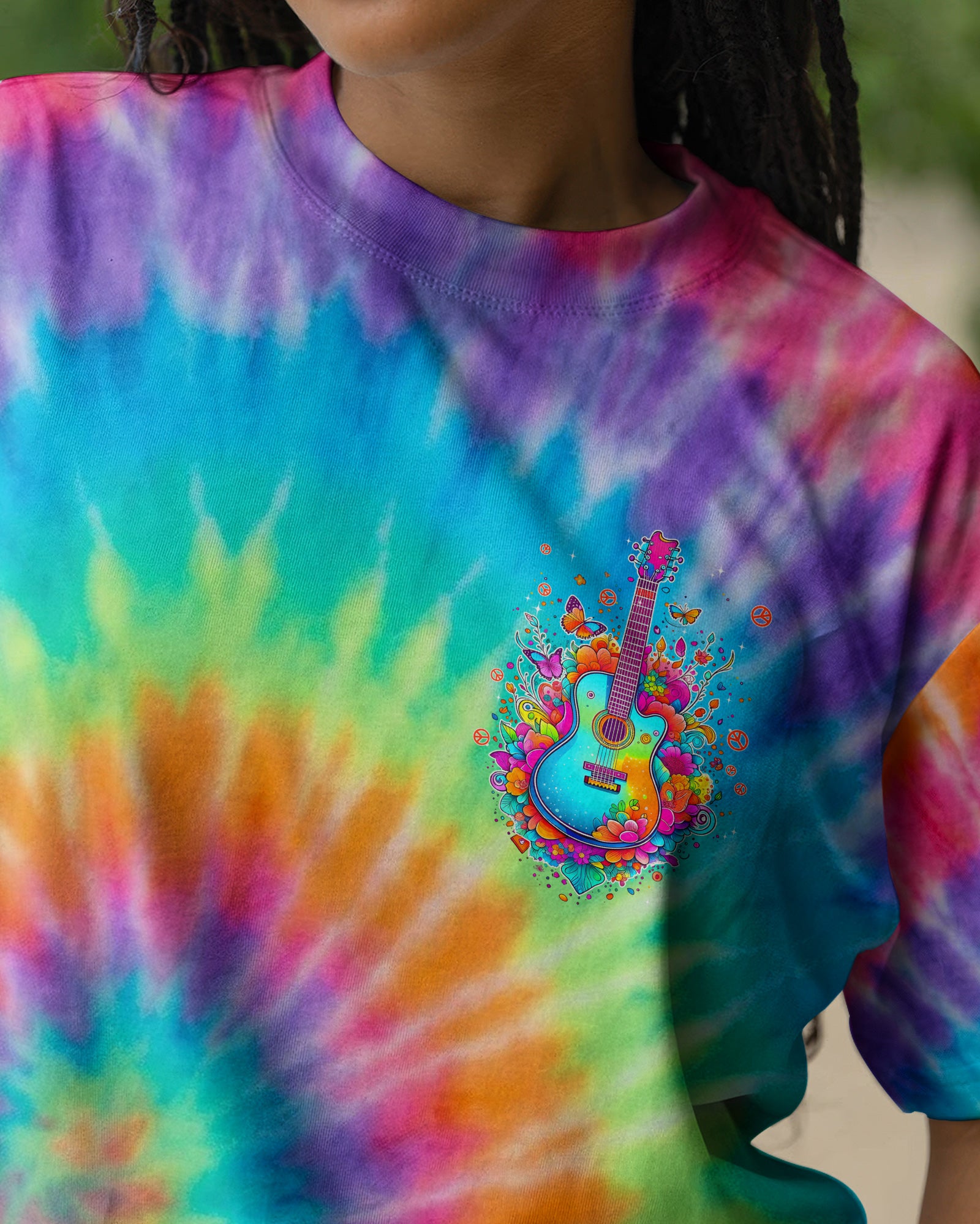 WHISPER WORDS OF WISDOM LET IT BE GUITAR COLORFUL ALL OVER PRINT - TYPQ1704262