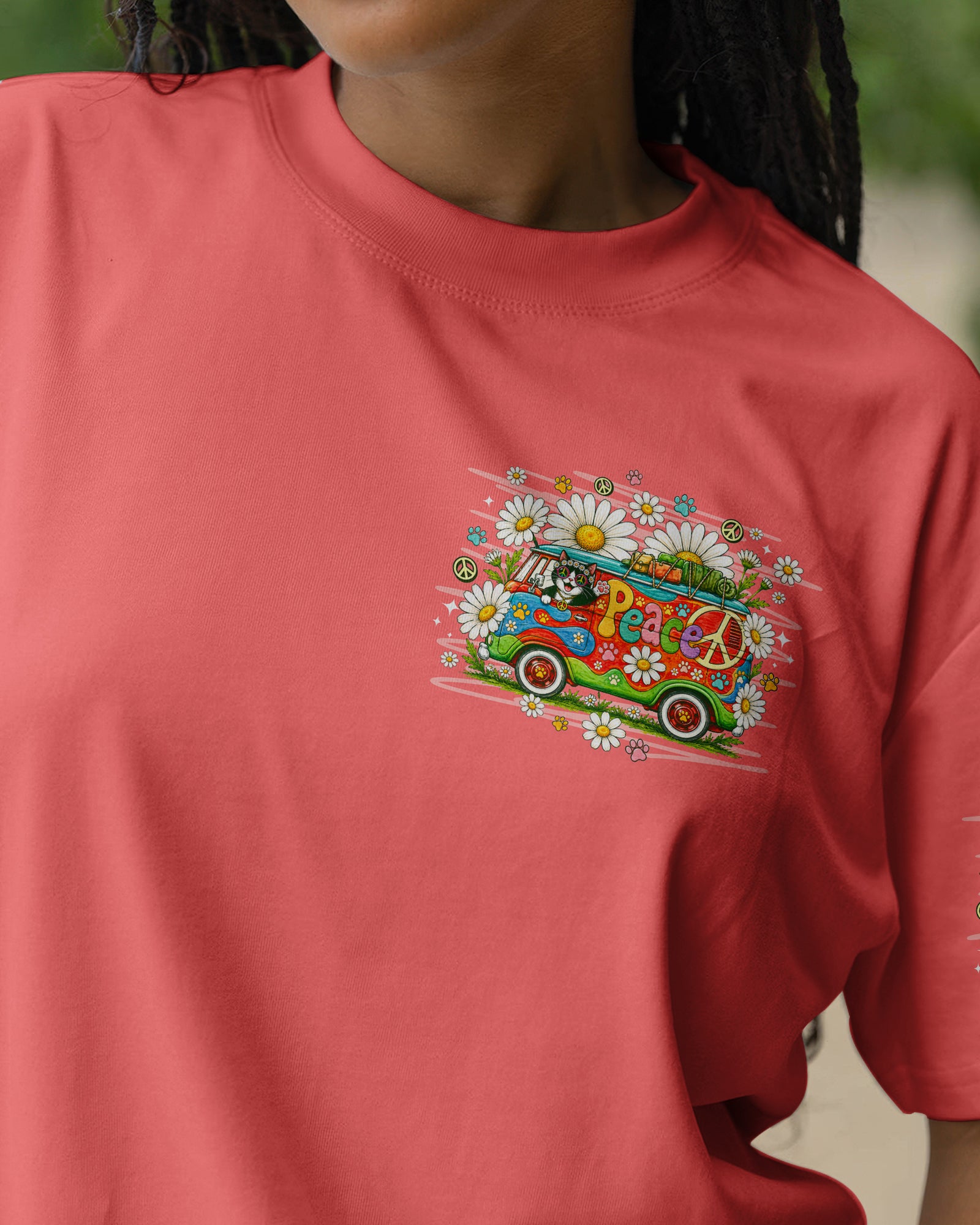 RUNNING AGAINST THE WIND BUS CAT ALL OVER PRINT - TLNO1007262