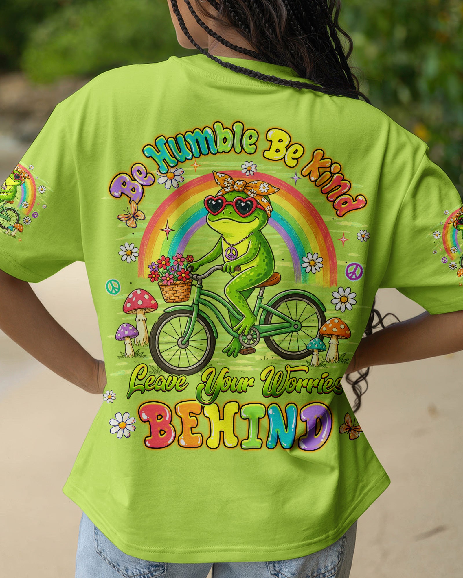 BE HUMBLE BE KIND FROG ALL OVER PRINT  - TLHG0707261