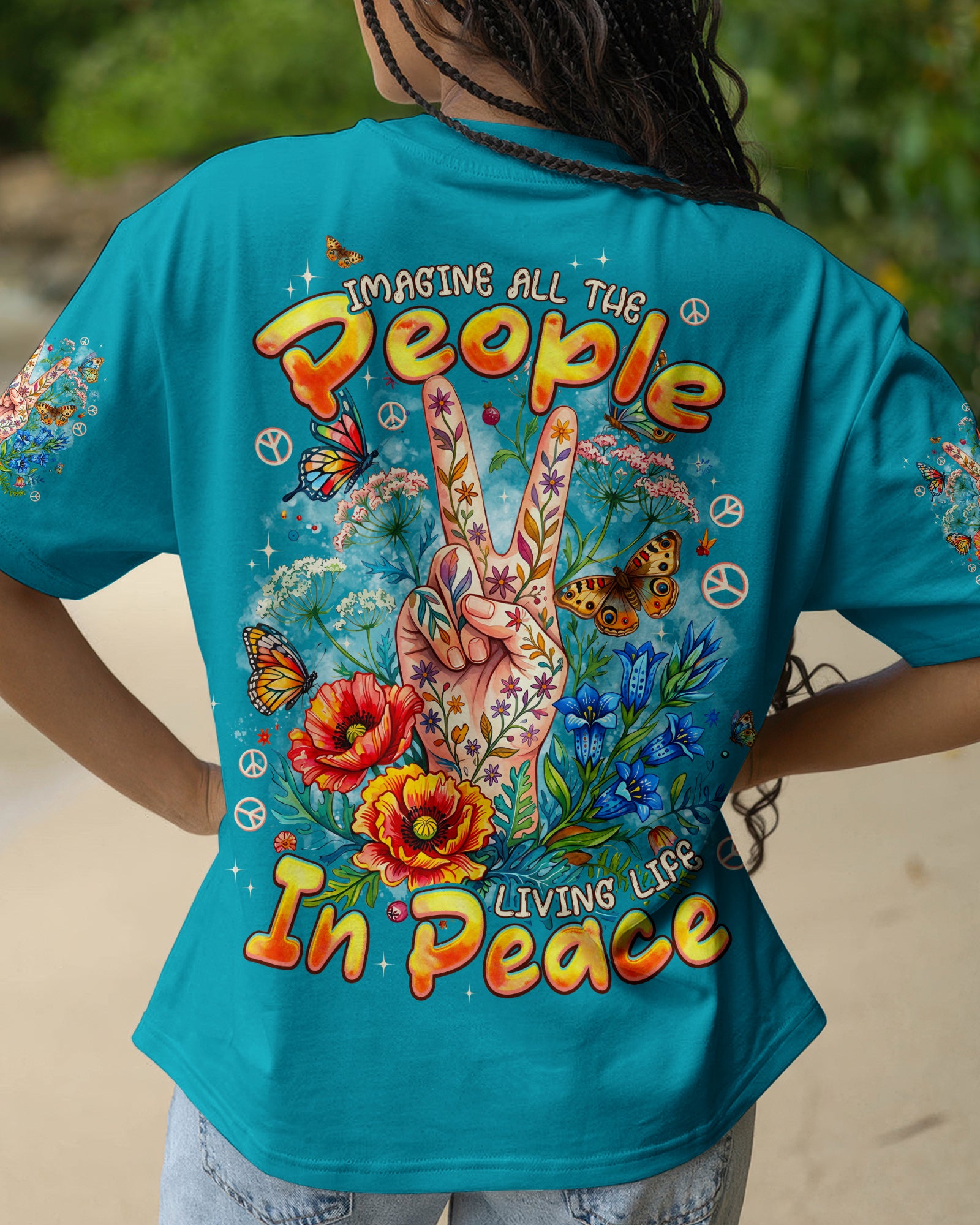 IMAGINE ALL THE PEOPLE LIVING LIFE IN PEACE ALL OVER PRINT - TYPQ2107265