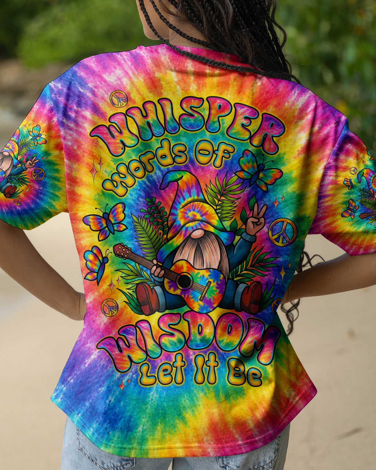 WHISPER WORDS OF WISDOM LET IT BE GNOME ALL OVER PRINT - TLTW0508261